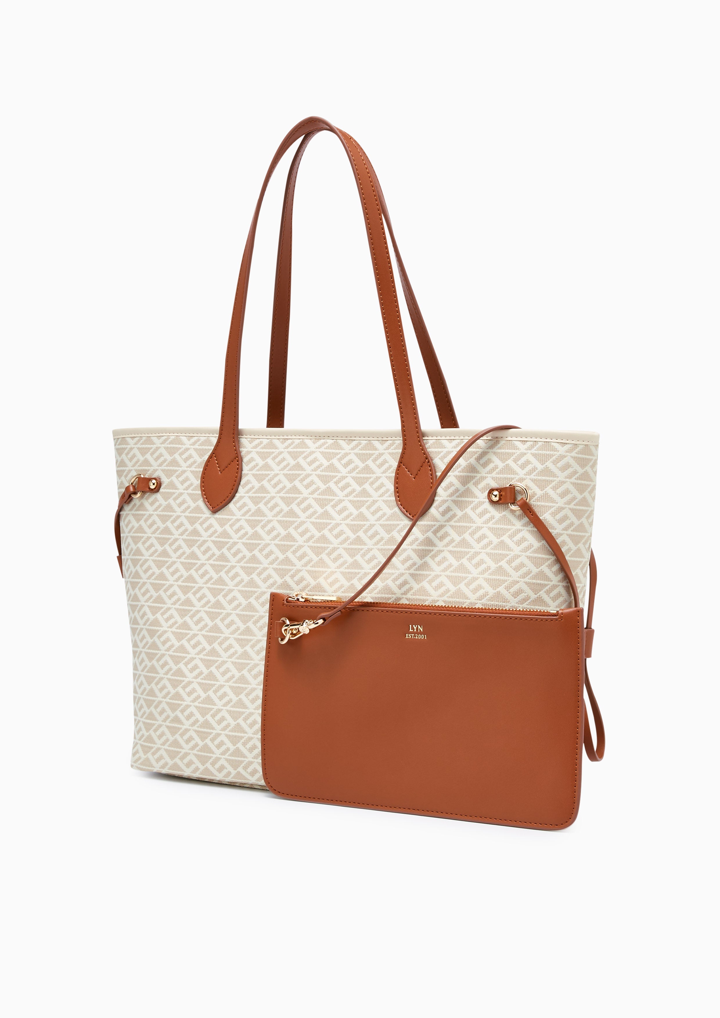 Monas L Tote Bag Beige