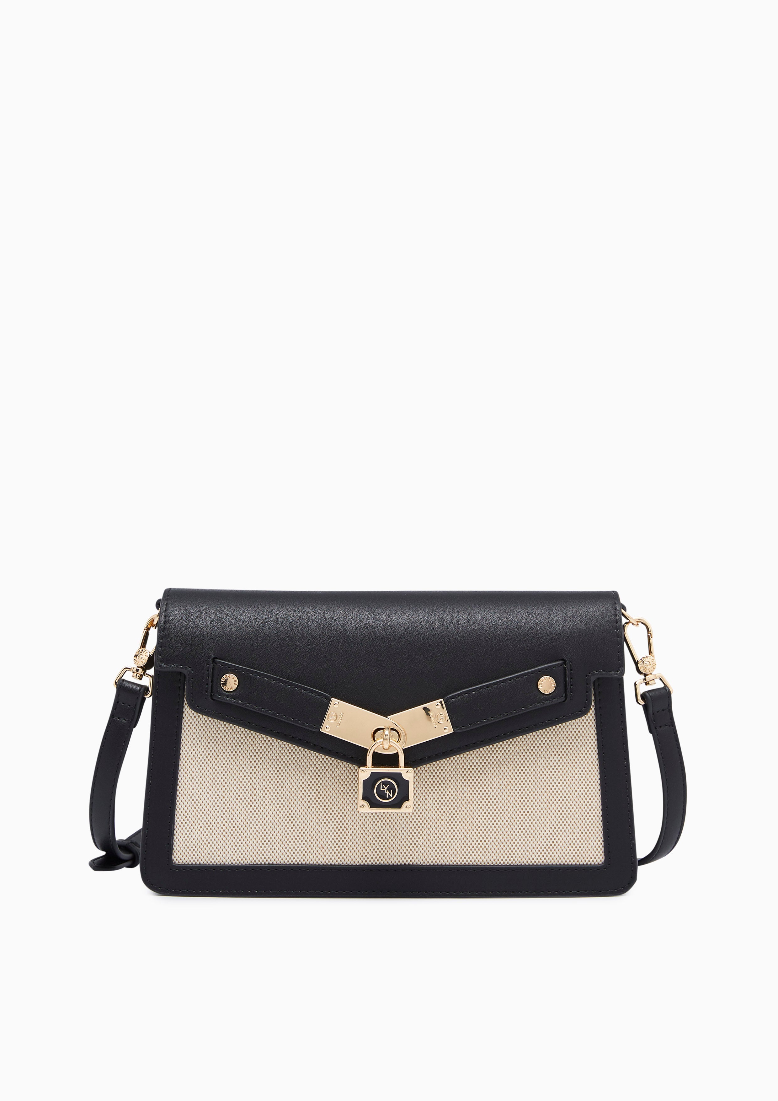 Allie Lockie Canvas Crossbody Bag Black