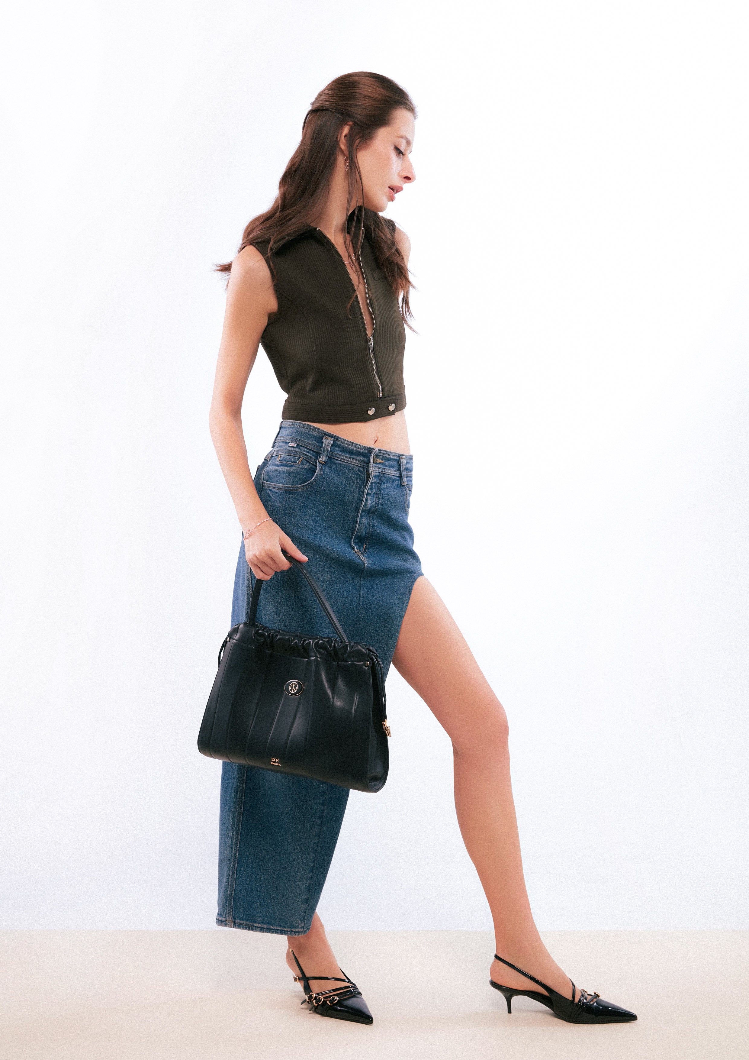 Serene Hobo Shoulderbag Black