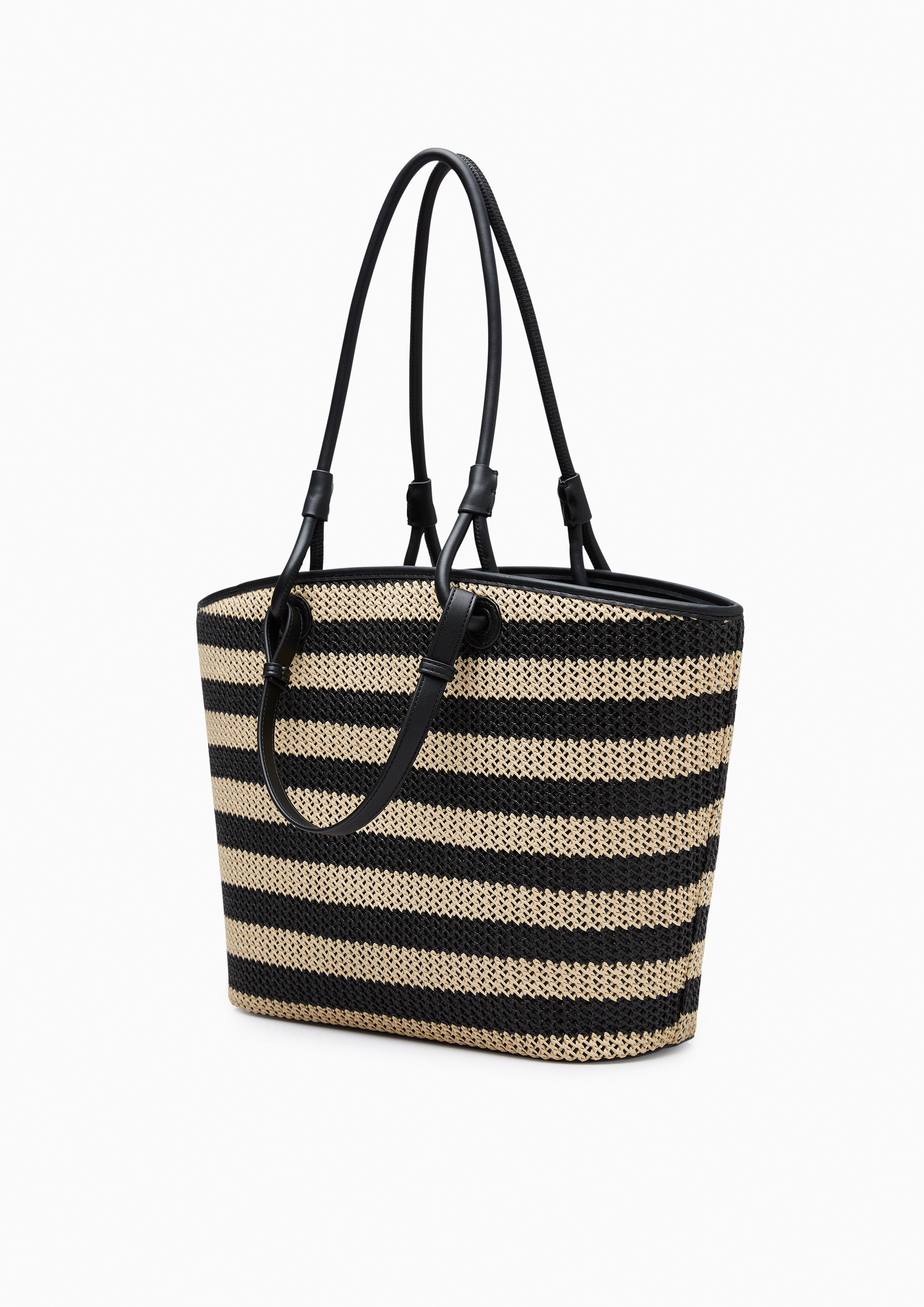 Comora Basket Tote Bag Black