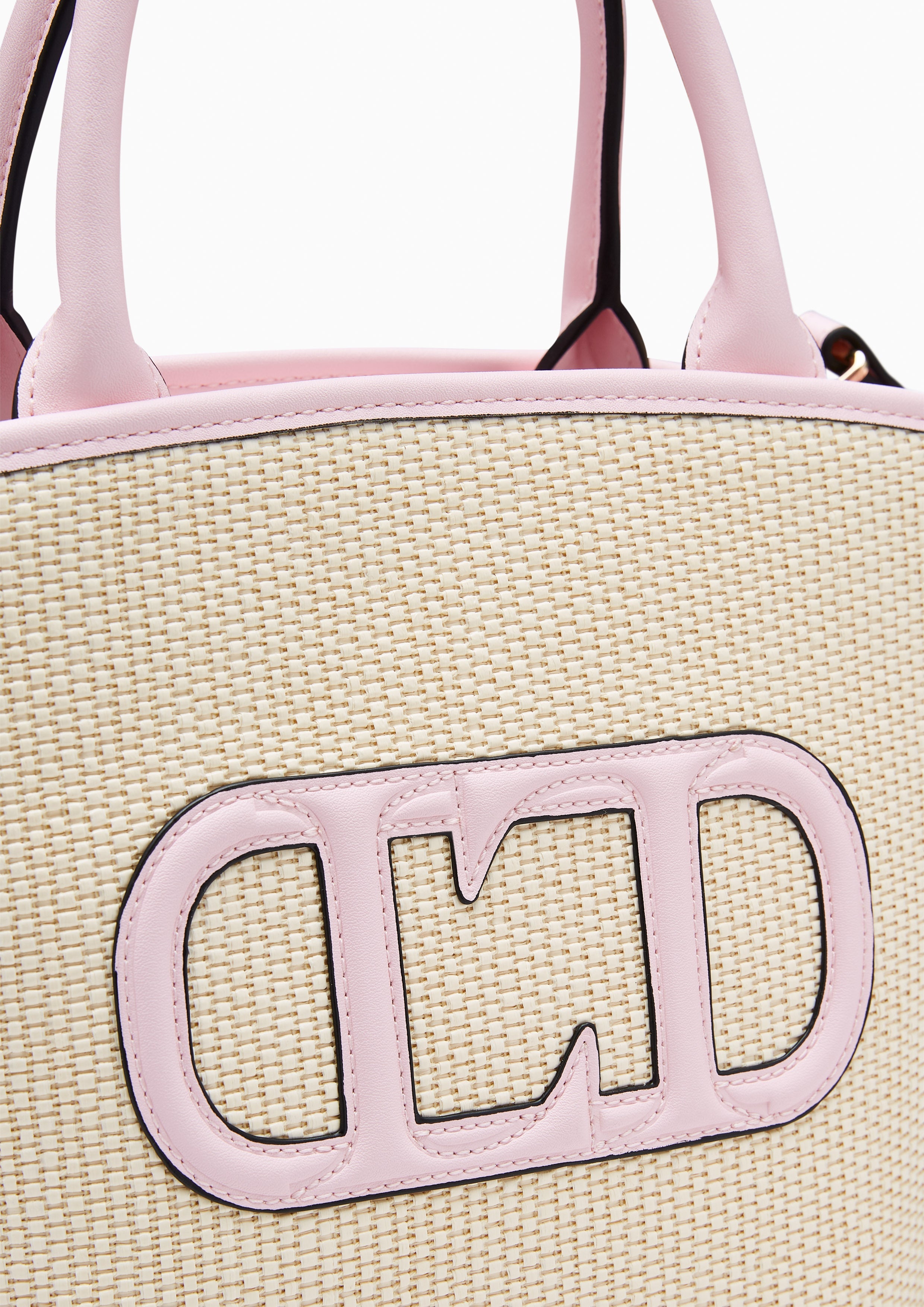 Comora Small Basket Tote Bag Pink