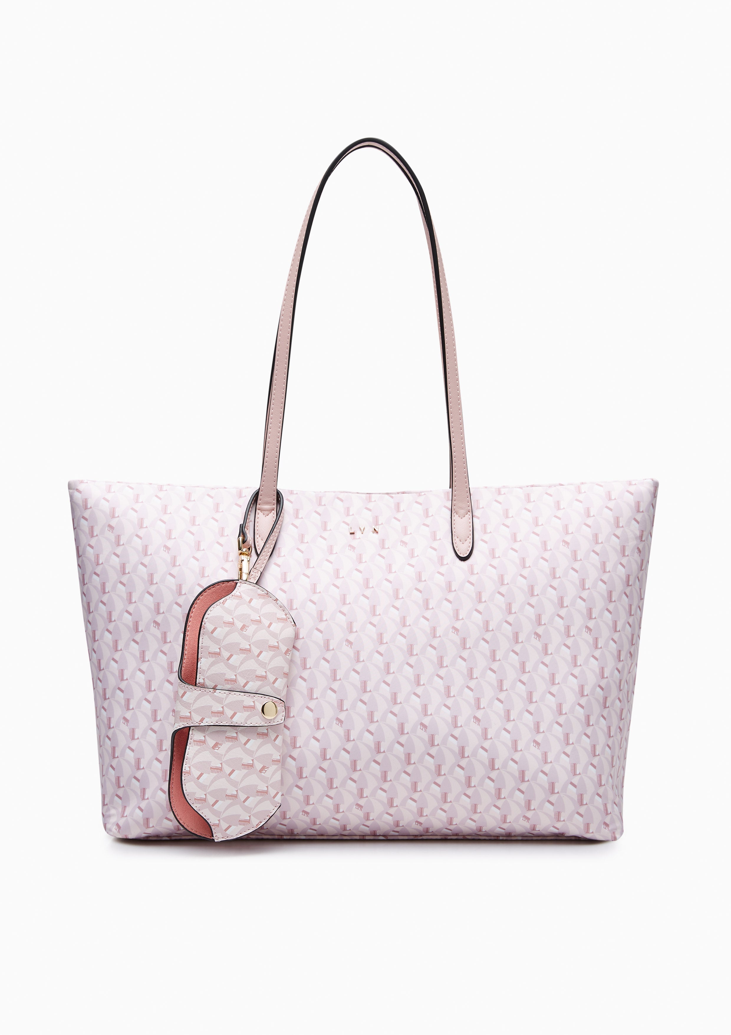 Solana L Tote Bag Printed Pink