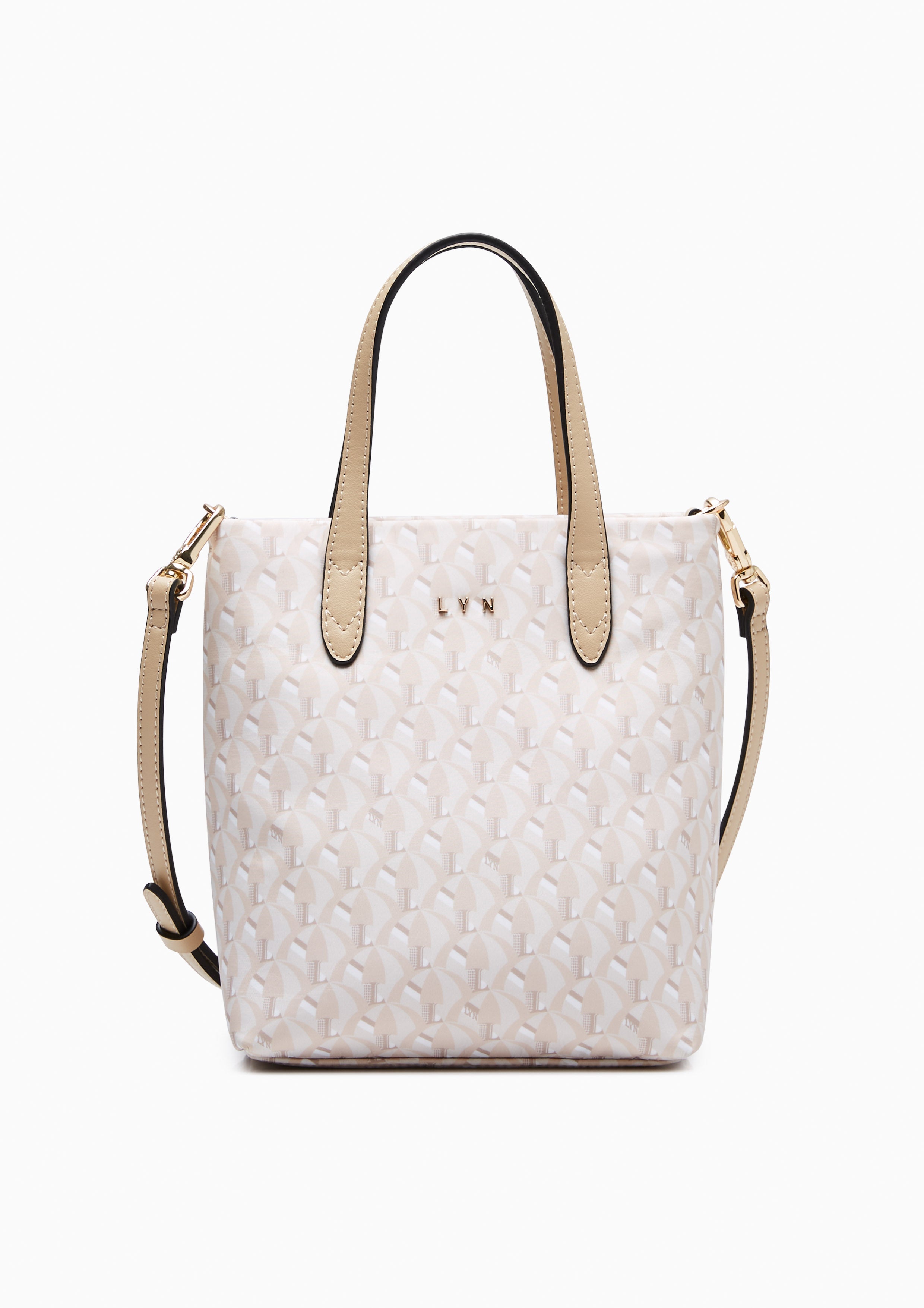 Solana S Tote Bag Printed Beige