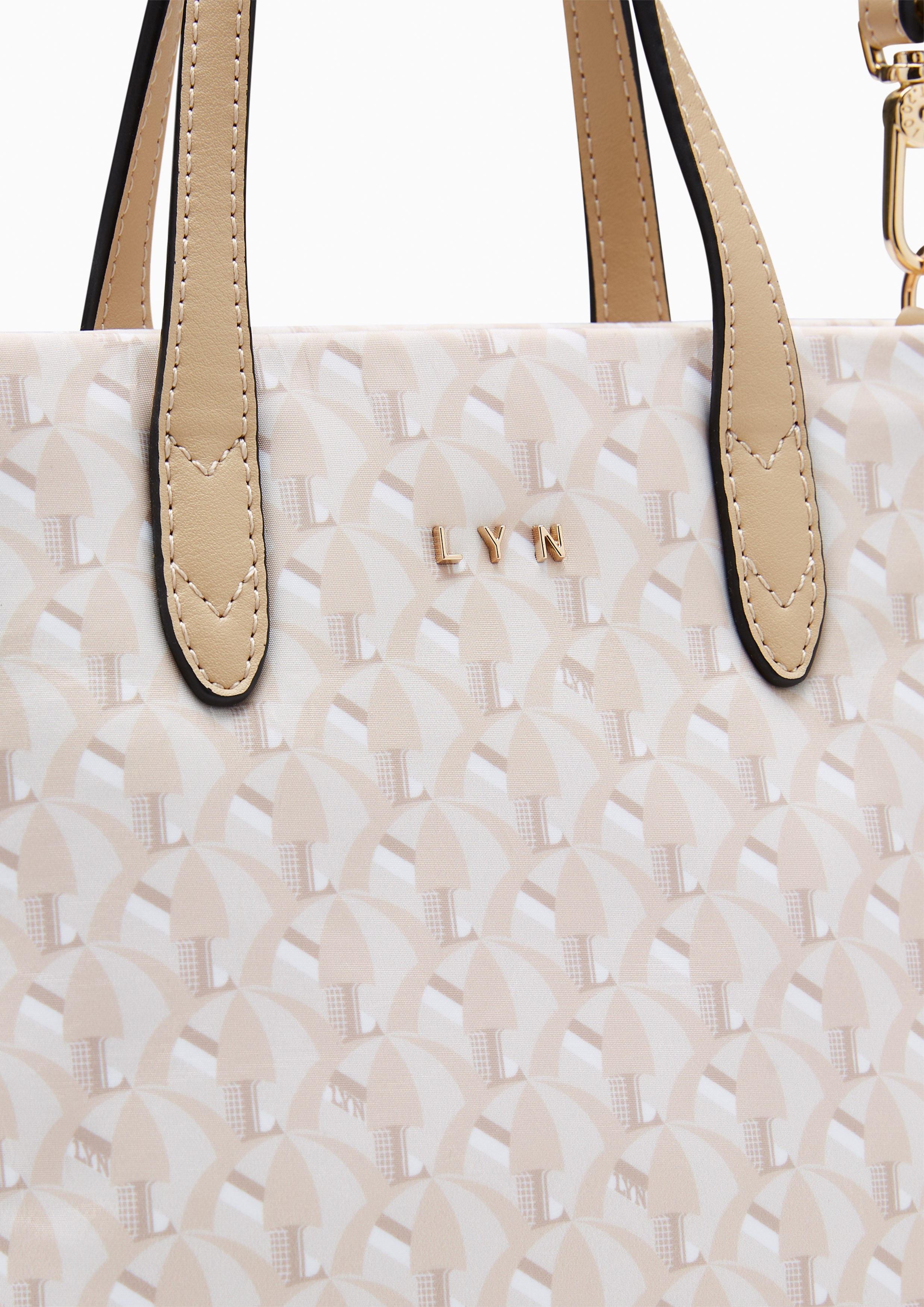 Solana S Tote Bag Printed Beige