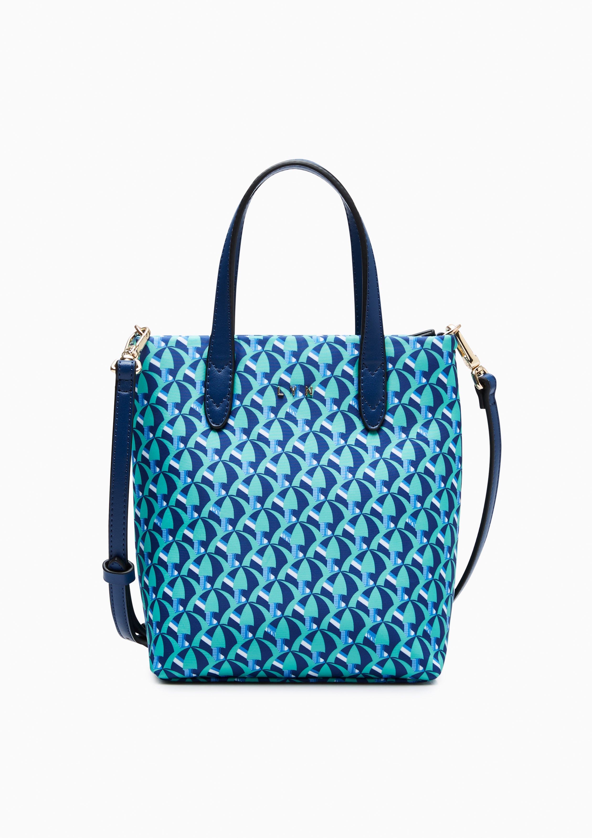 Solana S Tote Bag Printed Navy