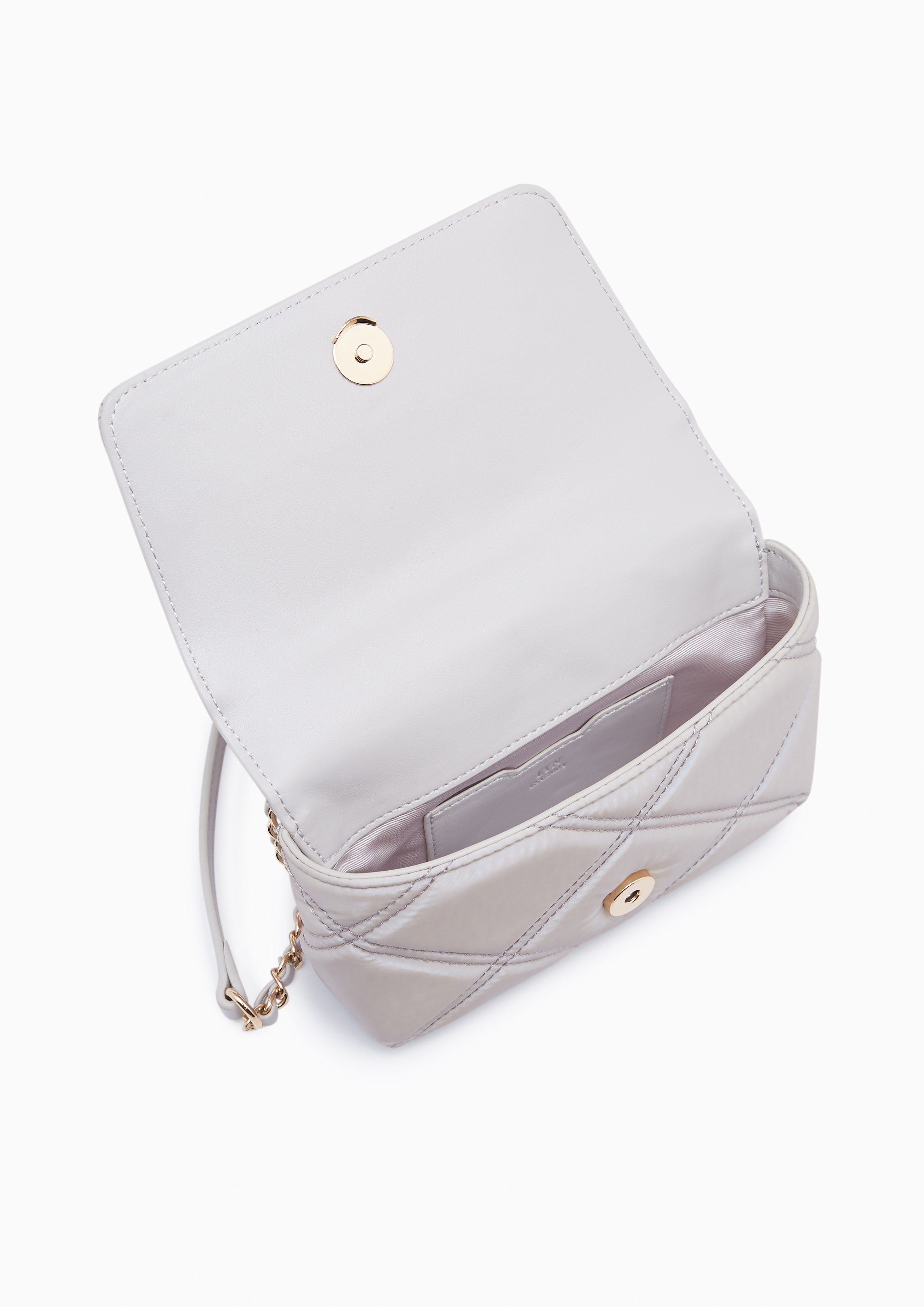 Maila Nylon Crossbody Bag Light Grey