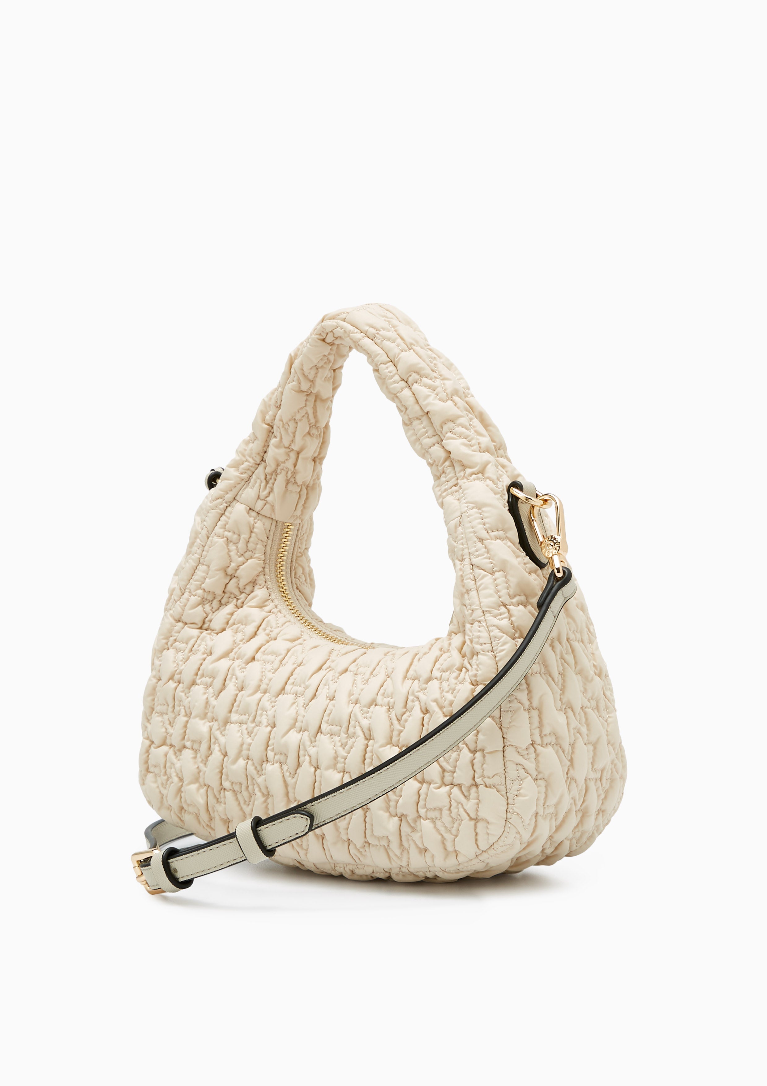 Roslyn Quilted Handbag Beige