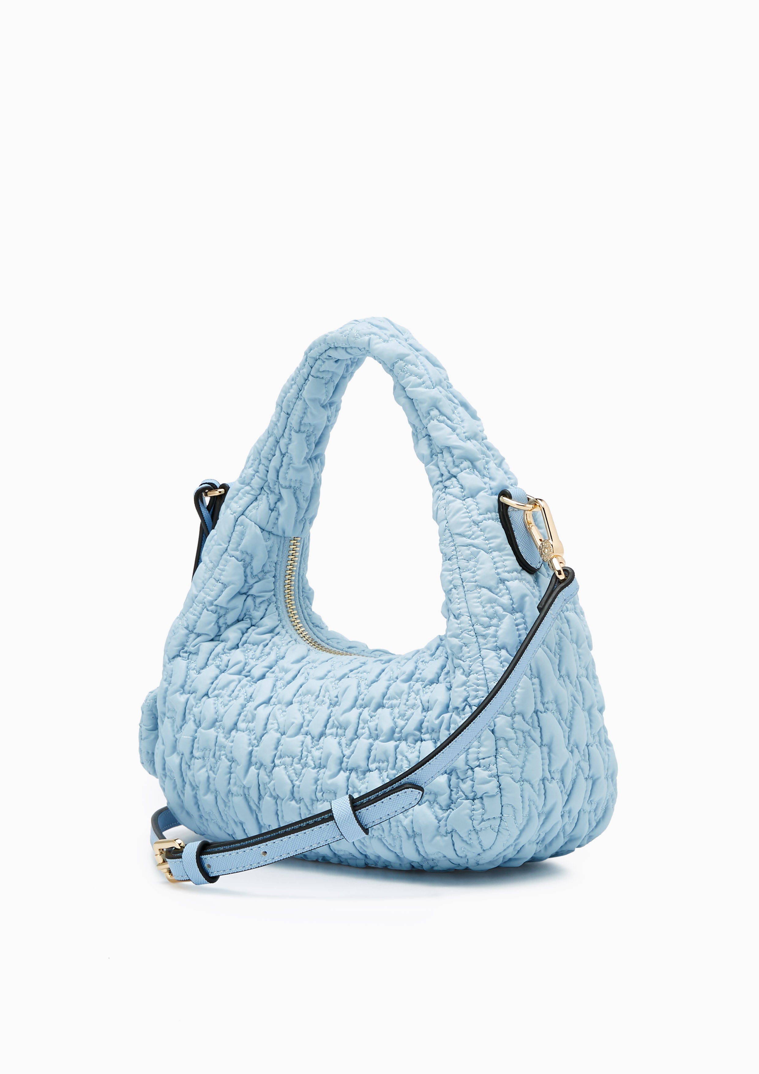 Roslyn Quilted Handbag Blue