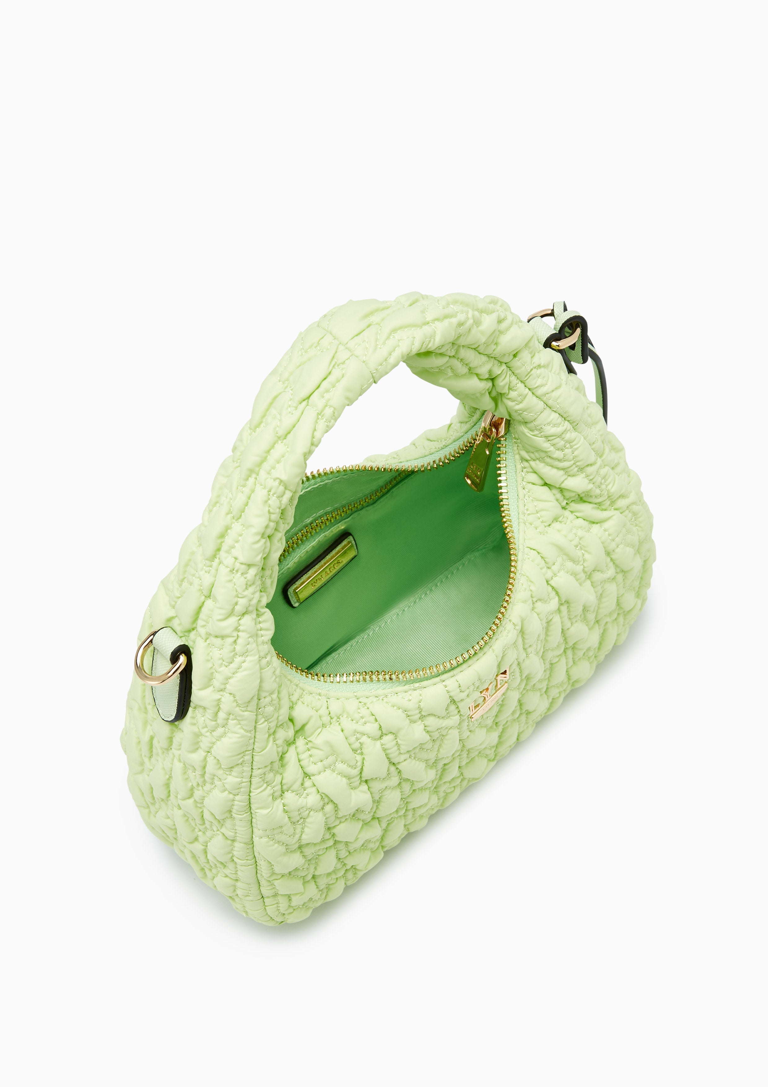 Roslyn Quilted Handbag Green