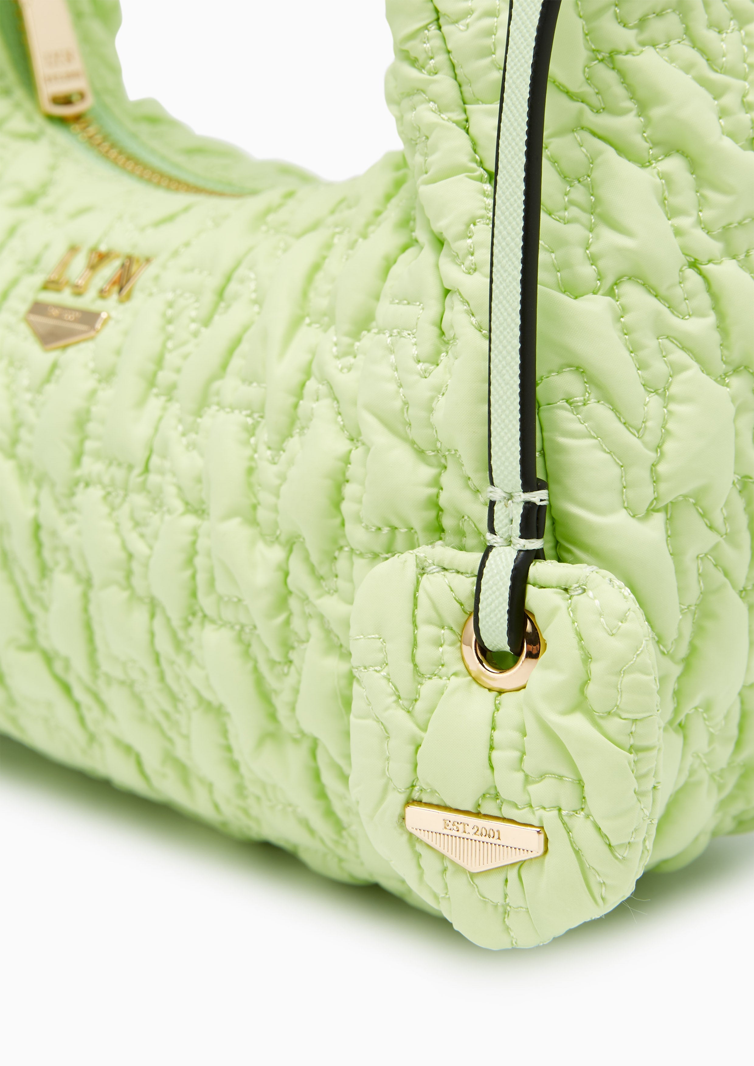 Roslyn Quilted Handbag Green