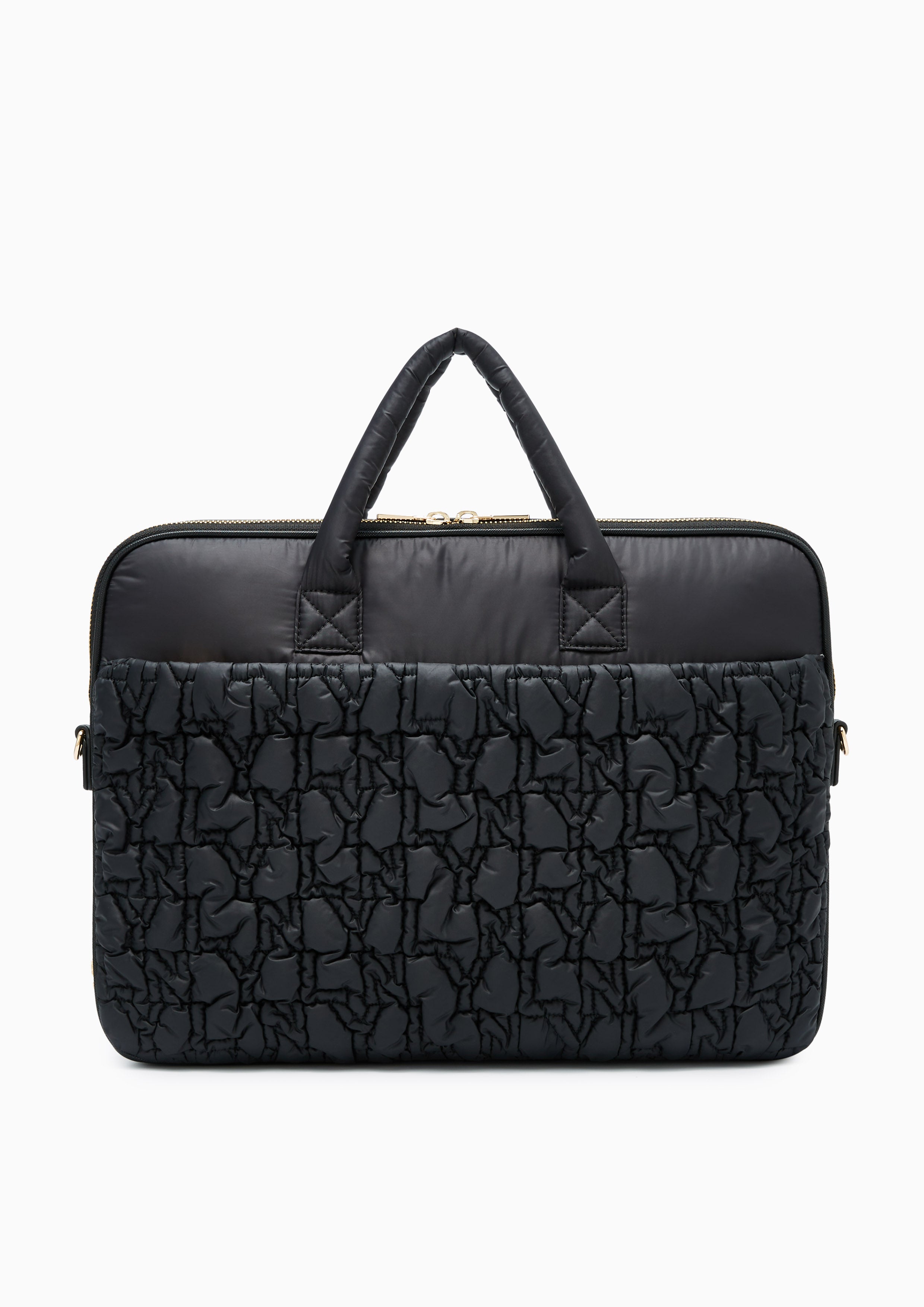 Roslyn Quilted Laptop Briefcase Black