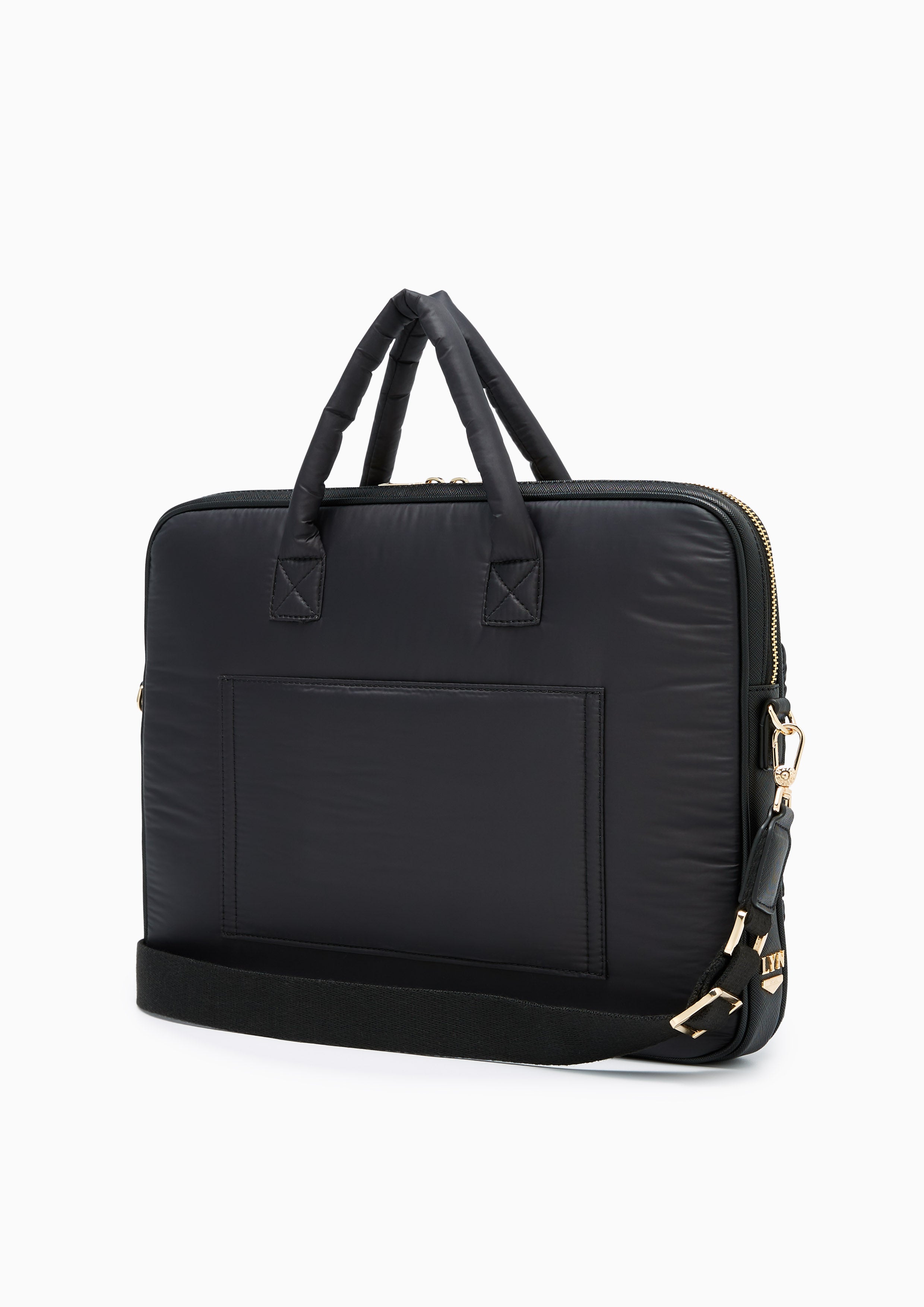 Roslyn Quilted Laptop Briefcase Black