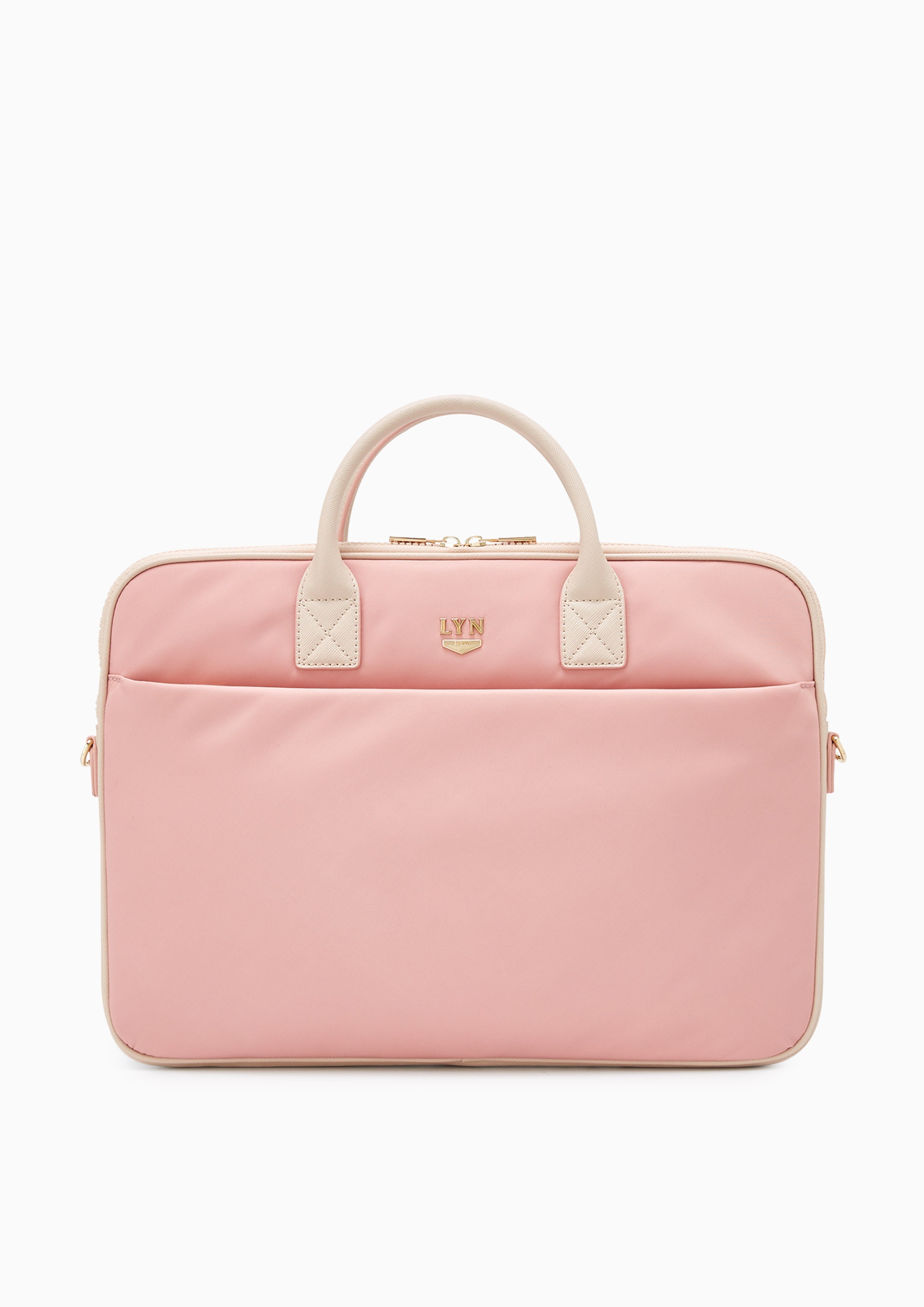 Roslyn Nylon Laptop Briefcase Light Pink