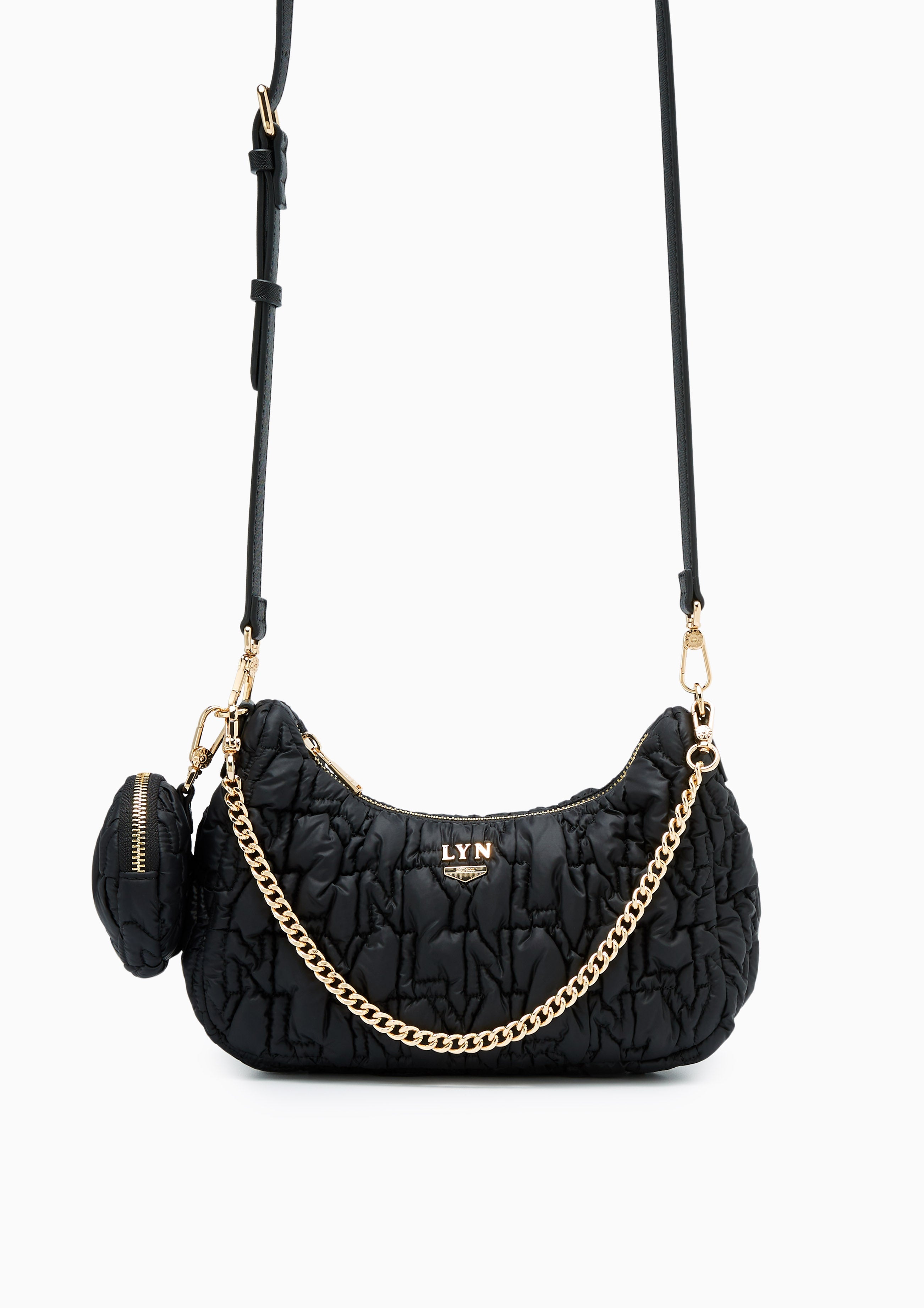 Roslyn Quilted Crossbodybag Black