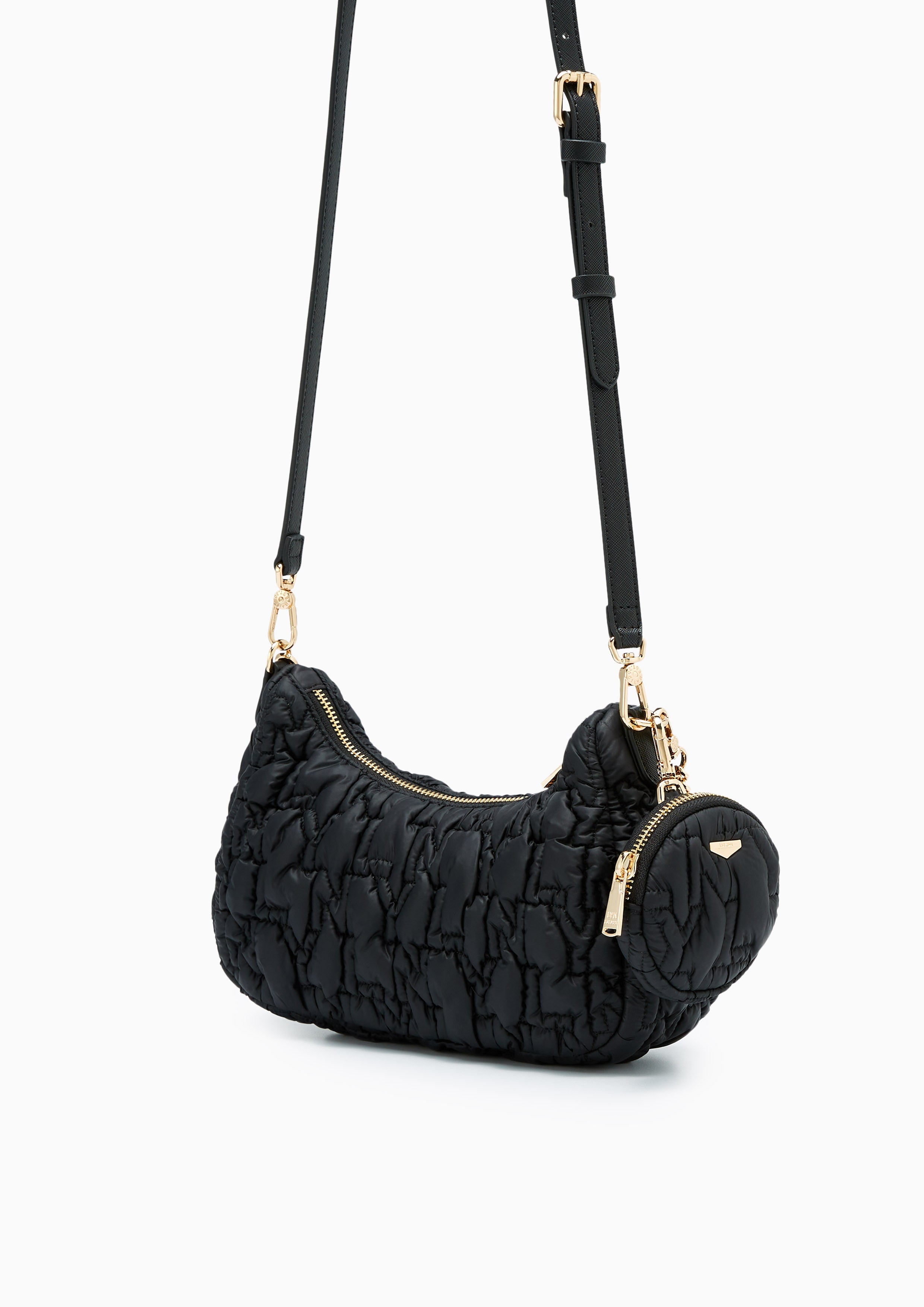 Roslyn Quilted Crossbodybag Black