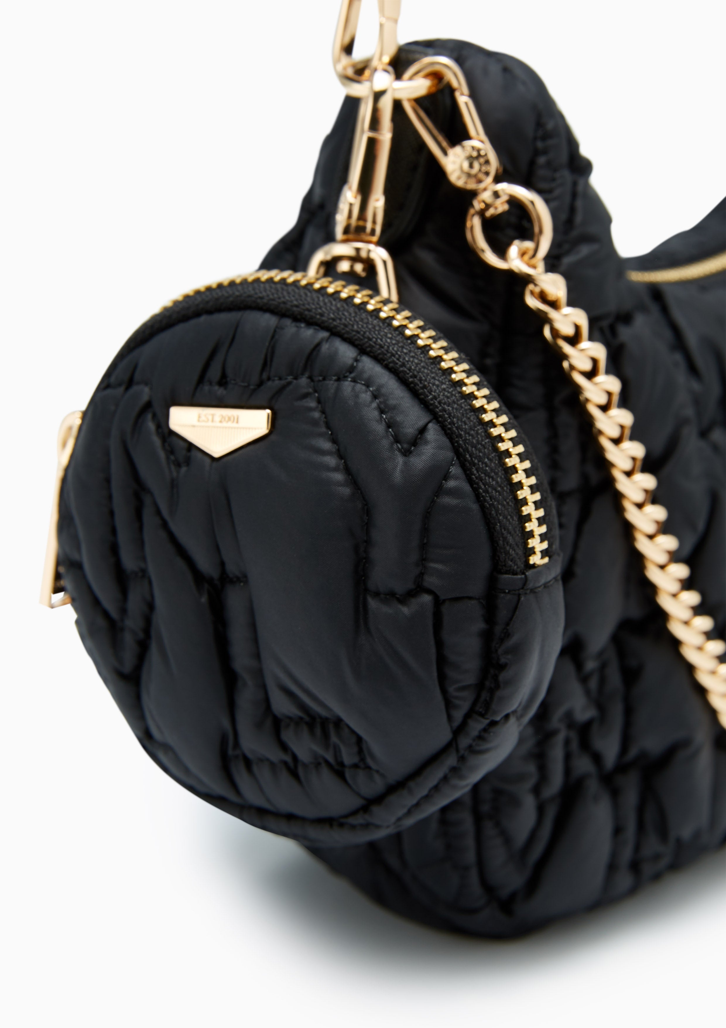 Roslyn Quilted Crossbodybag Black