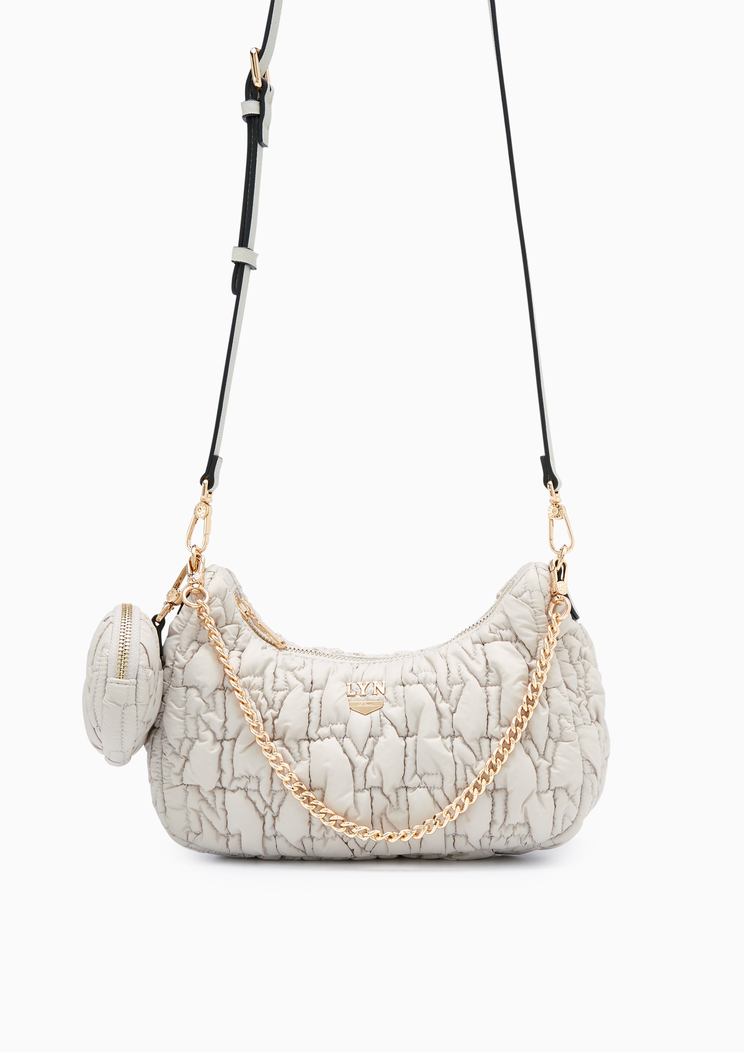 Roslyn Quilted Crossbodybag Light Grey