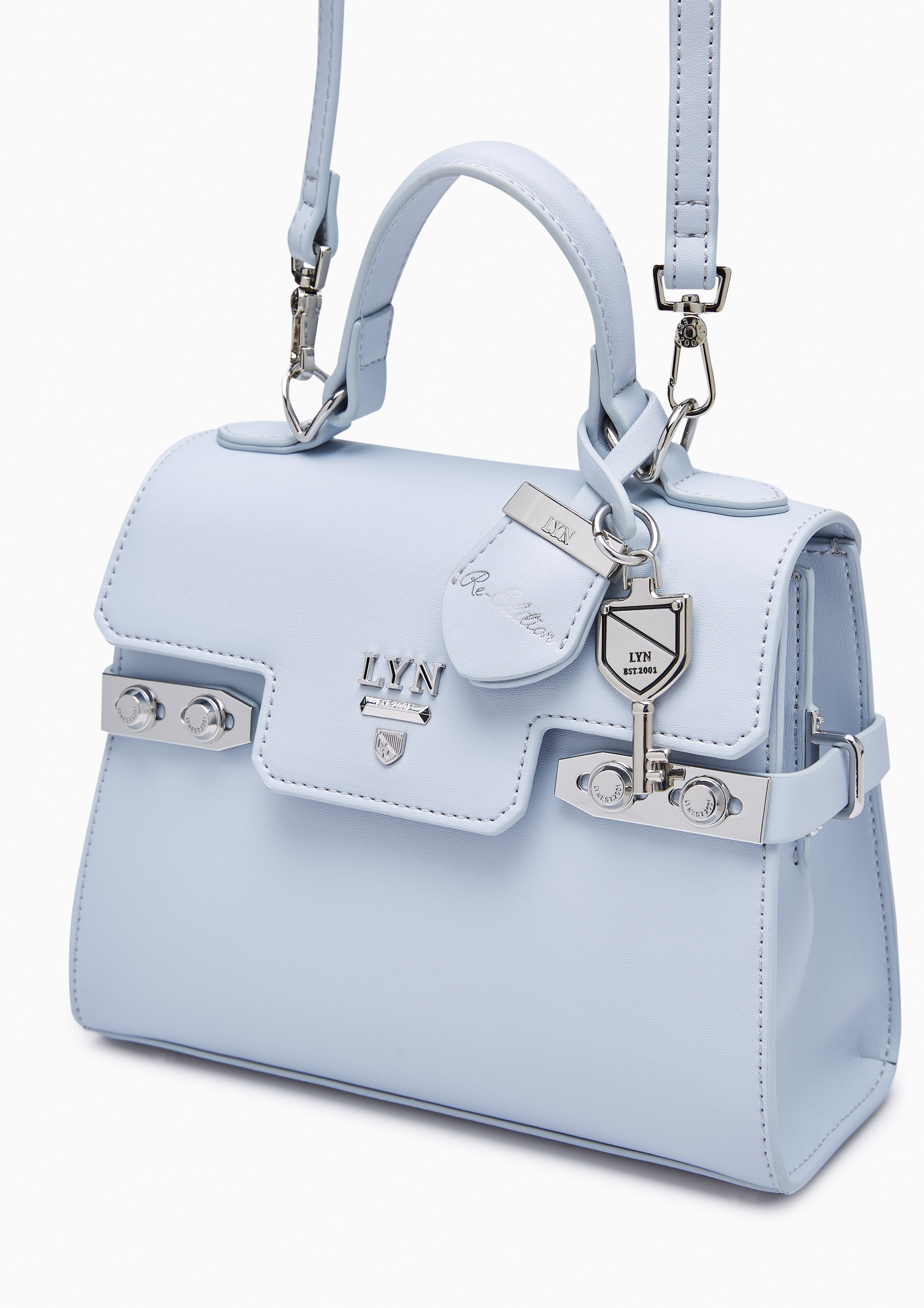 Re-Edit Ray Fineness S Handbag Light Blue