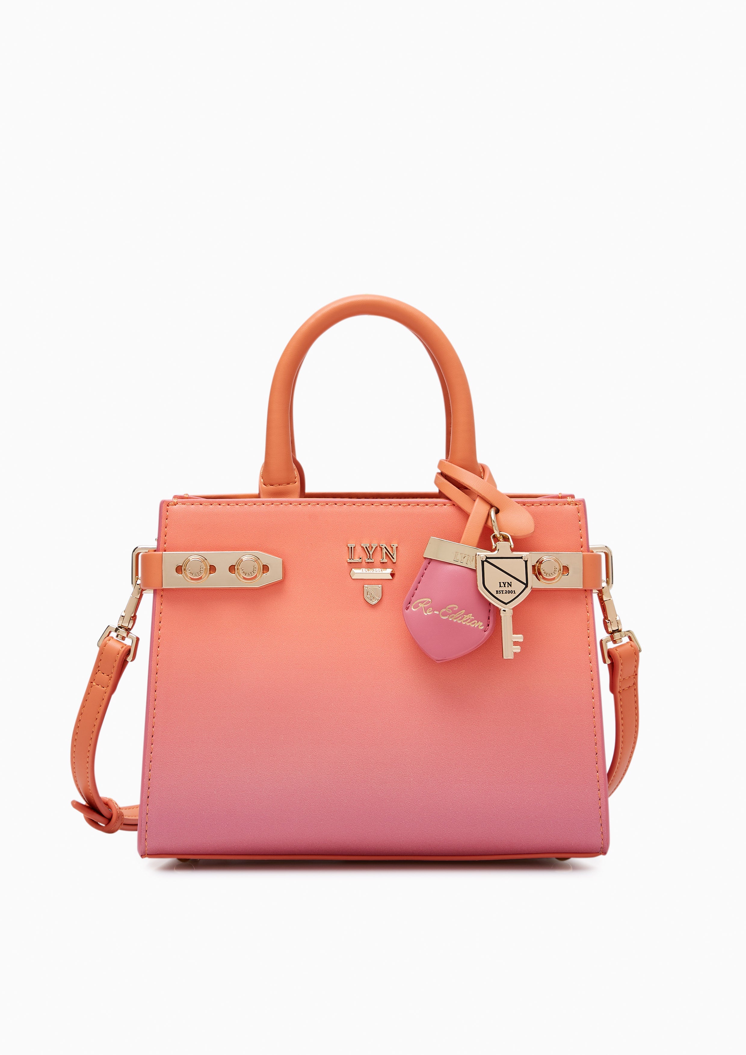 Re-Edit Ray Fineness Flap S Crossbody Bag Pink