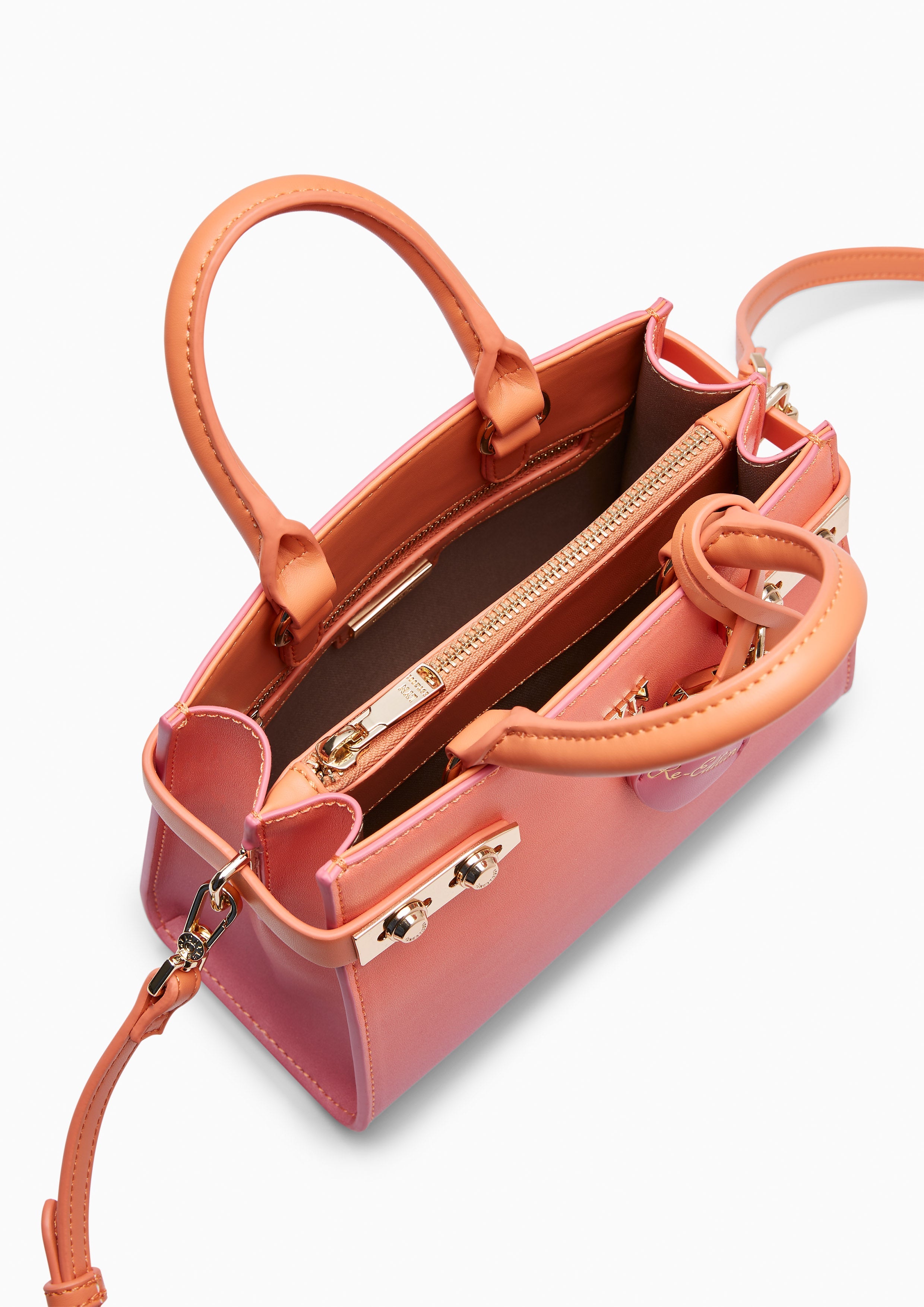 Re-Edit Ray Fineness Flap S Crossbody Bag Pink