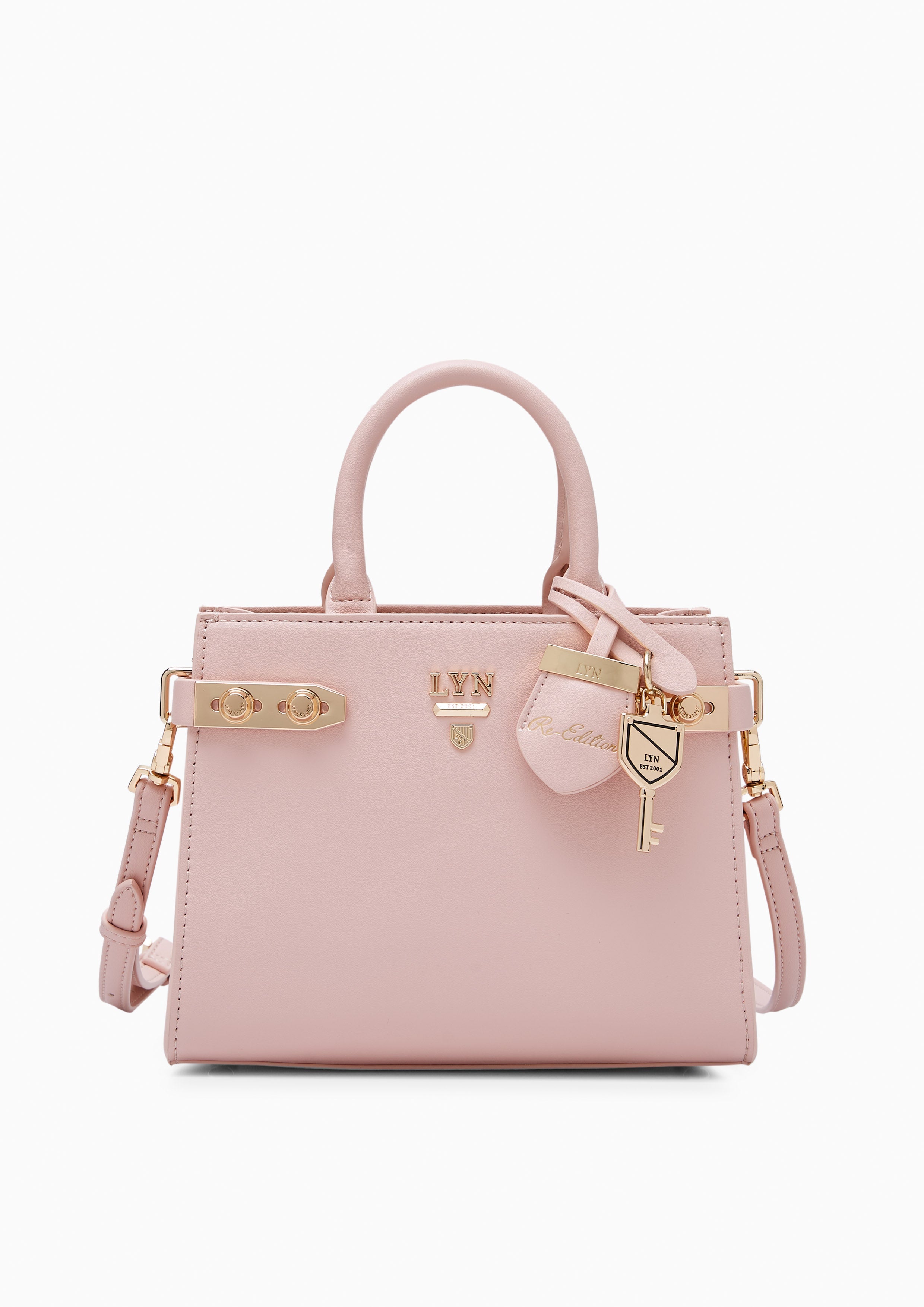 Re-Edit Ray Fineness Flap S Crossbody Bag Light Pink