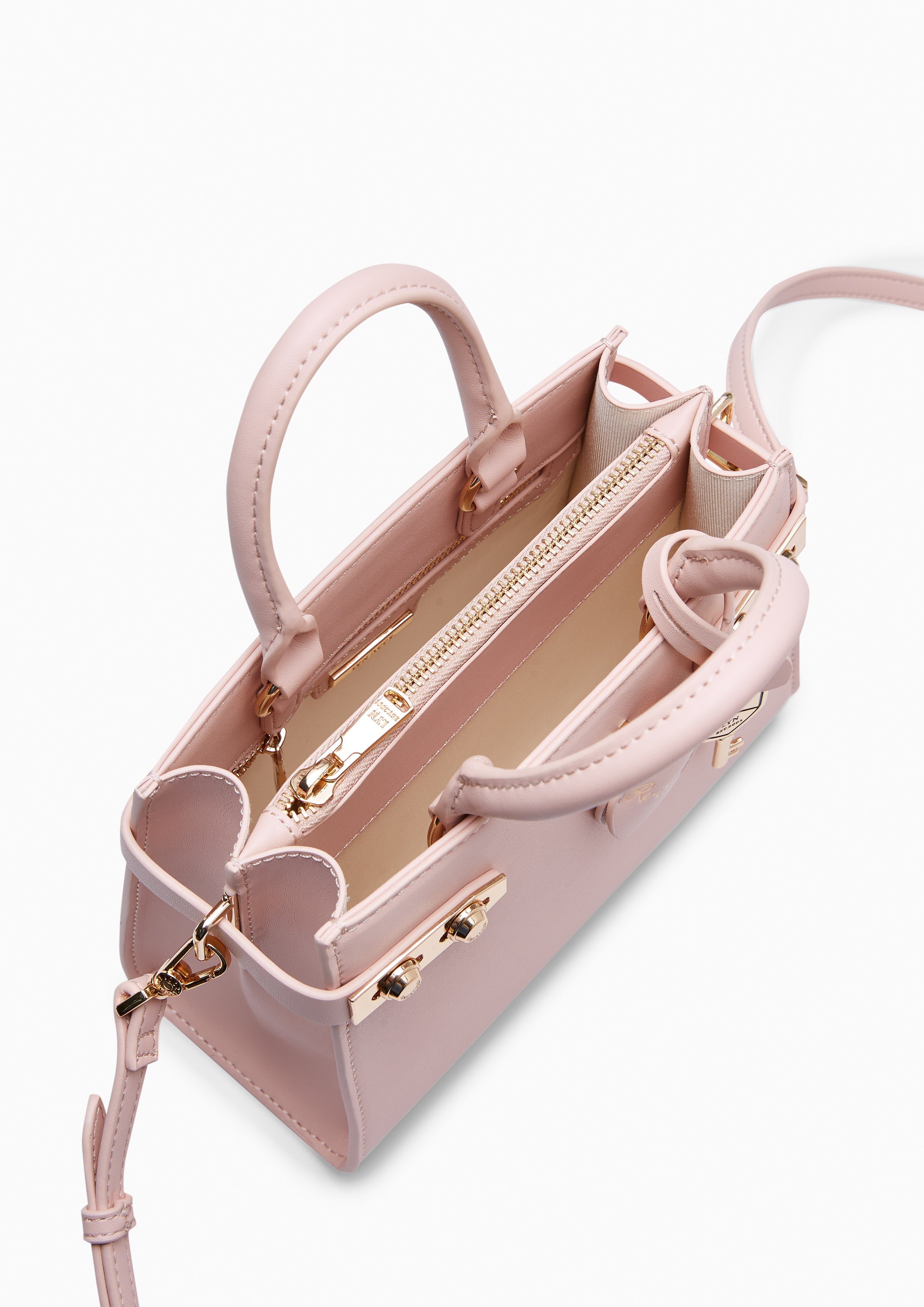 Re-Edit Ray Fineness Flap S Crossbody Bag Light Pink