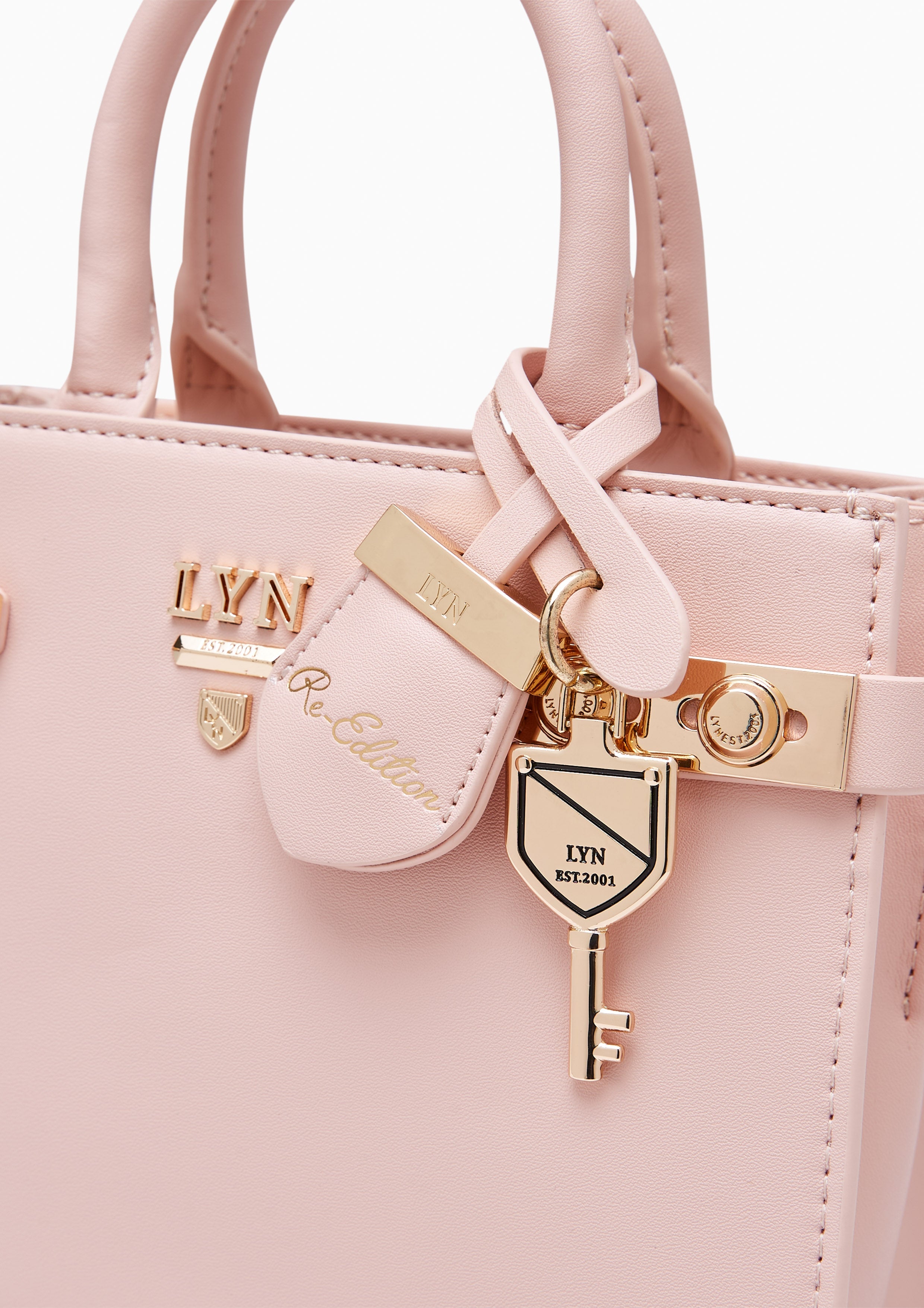 Re-Edit Ray Fineness Flap S Crossbody Bag Light Pink