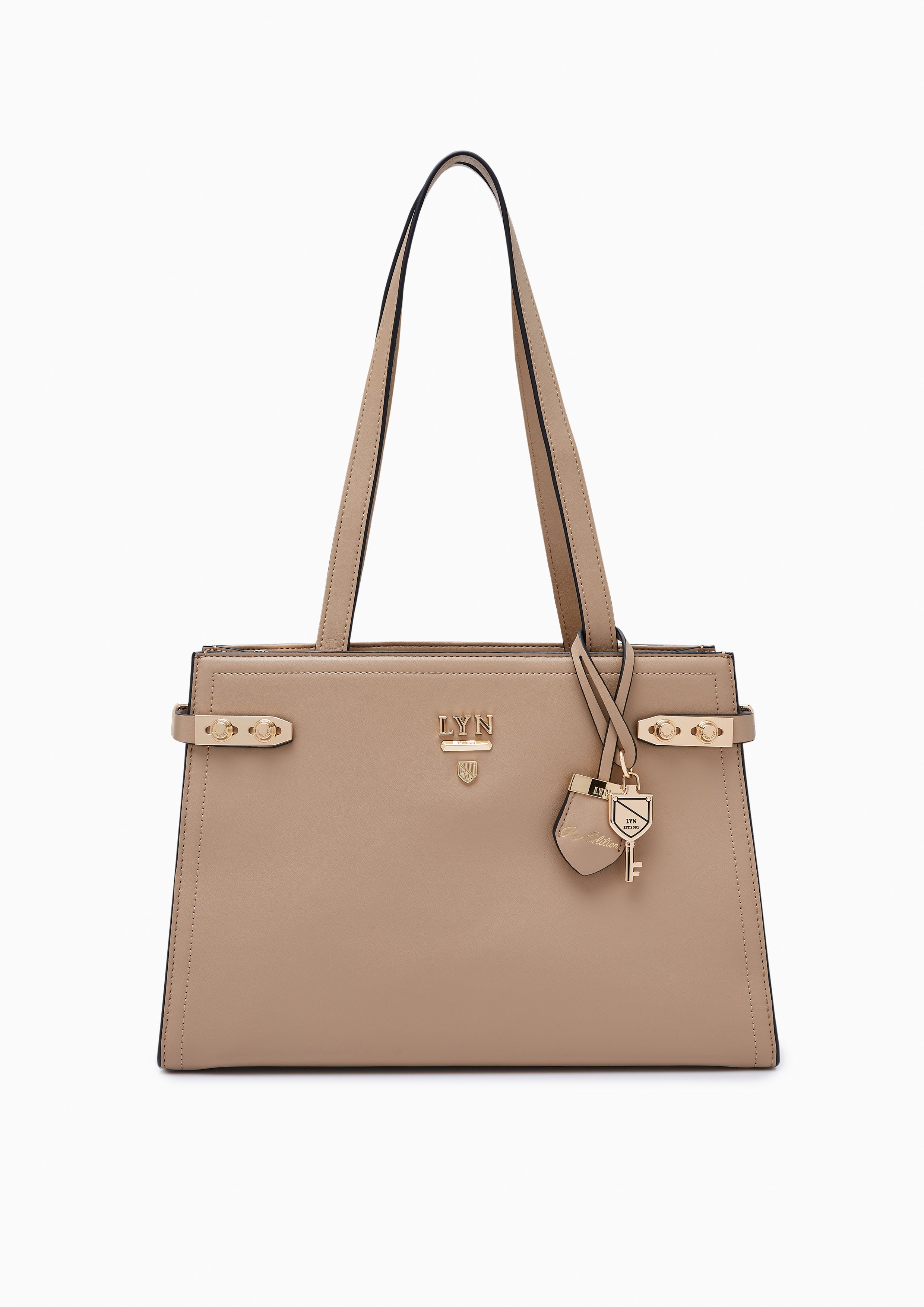 Re-Edit Fineness Oversize Handbag Dark Beige