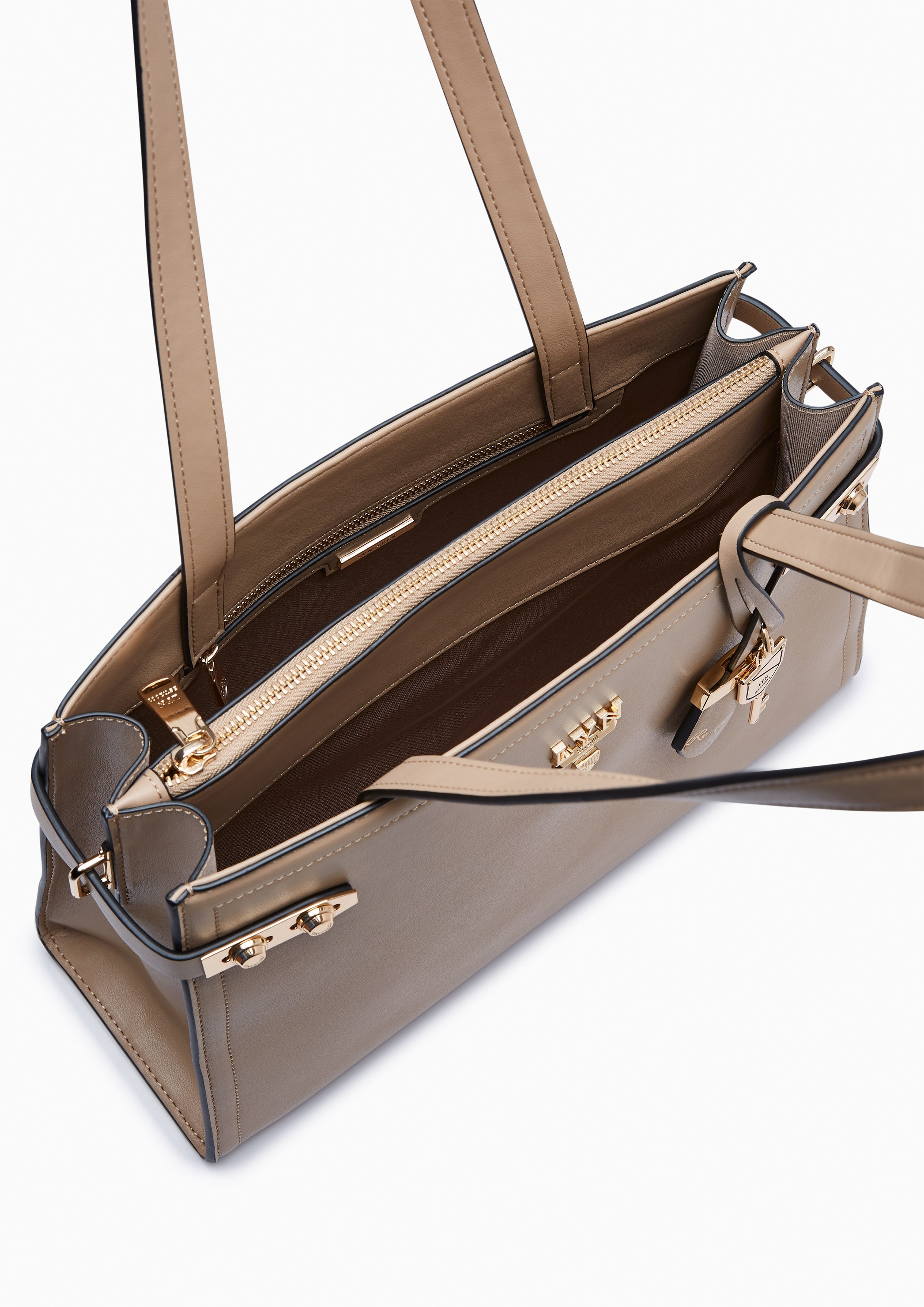 Re-Edit Fineness Oversize Handbag Dark Beige