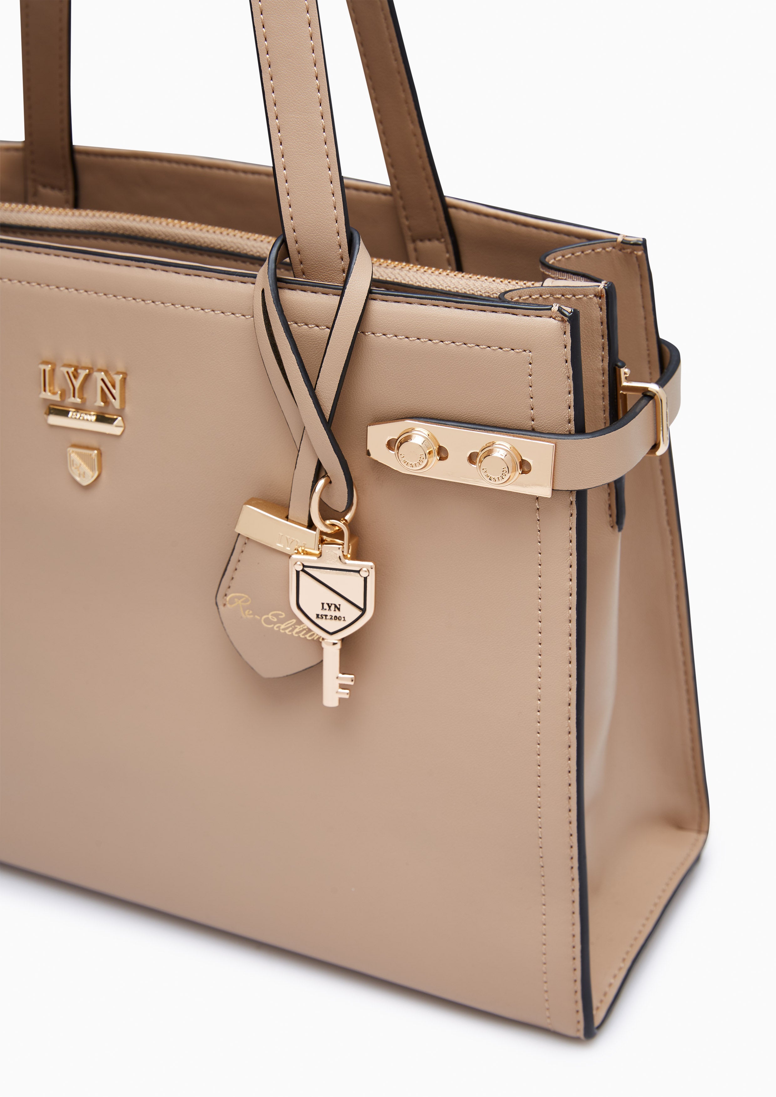 Re-Edit Fineness Oversize Handbag Dark Beige