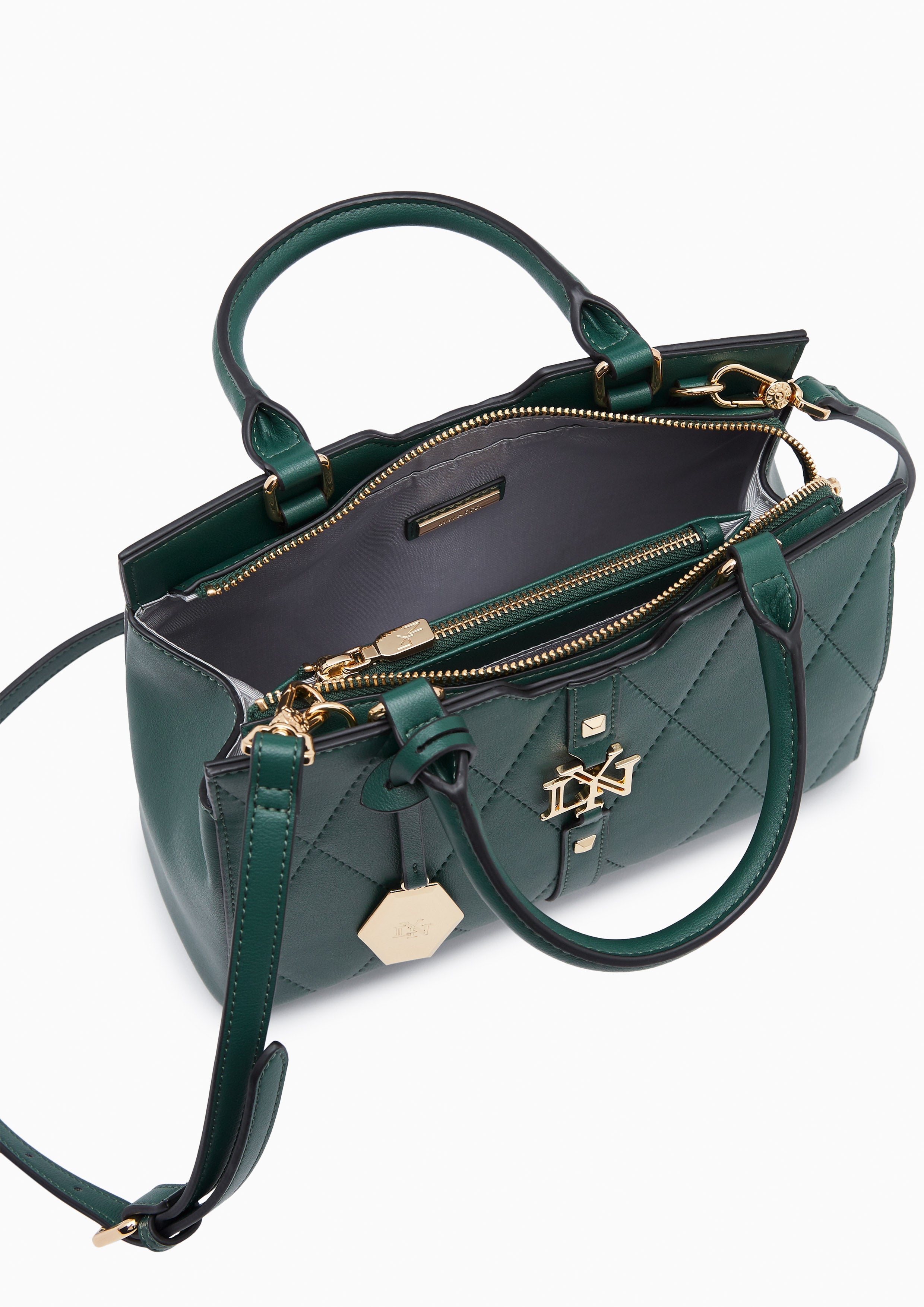 Galactiga Quilt M Crossbody Bag Green