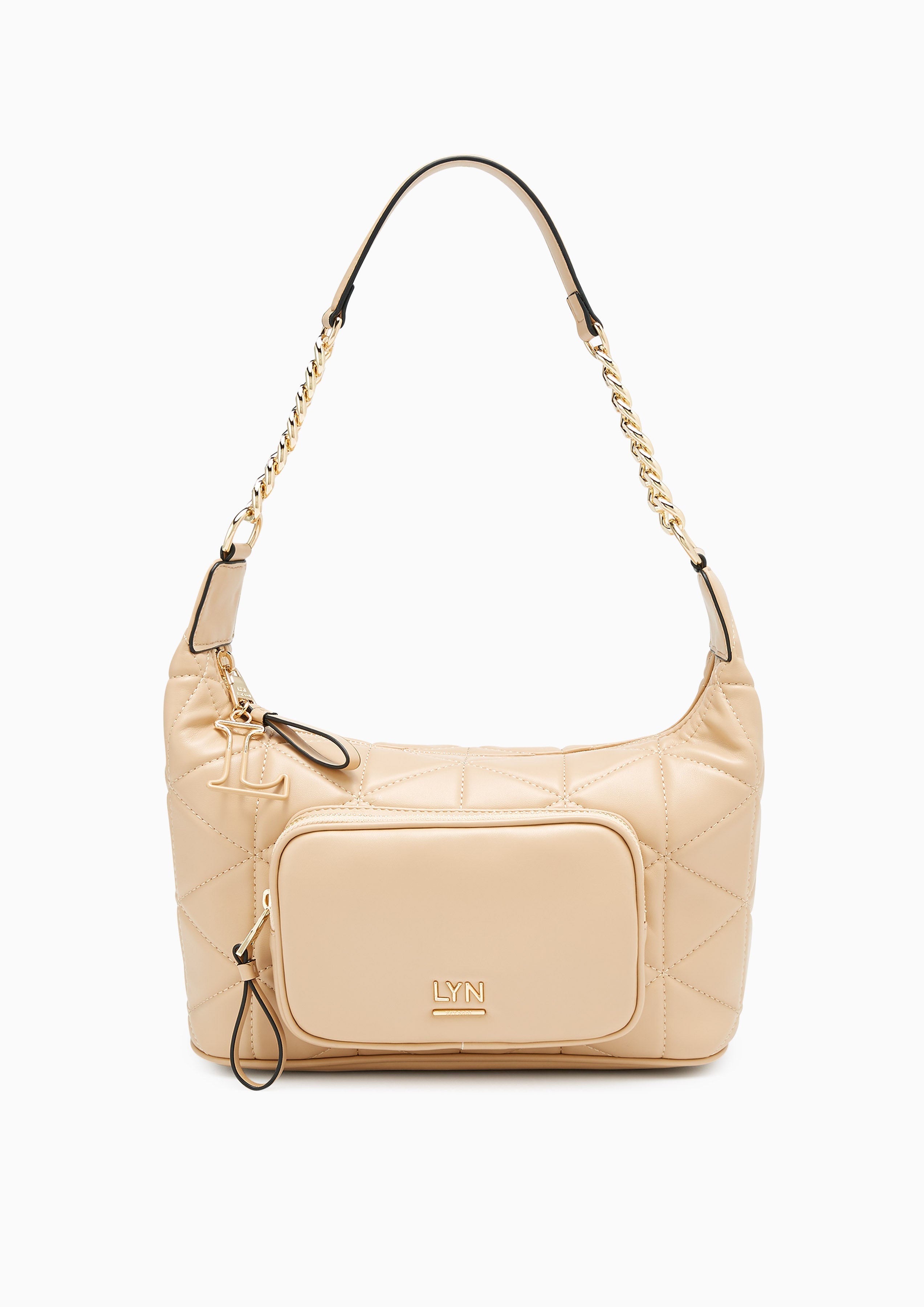 Trinity Glow L Shoulder Bag Beige