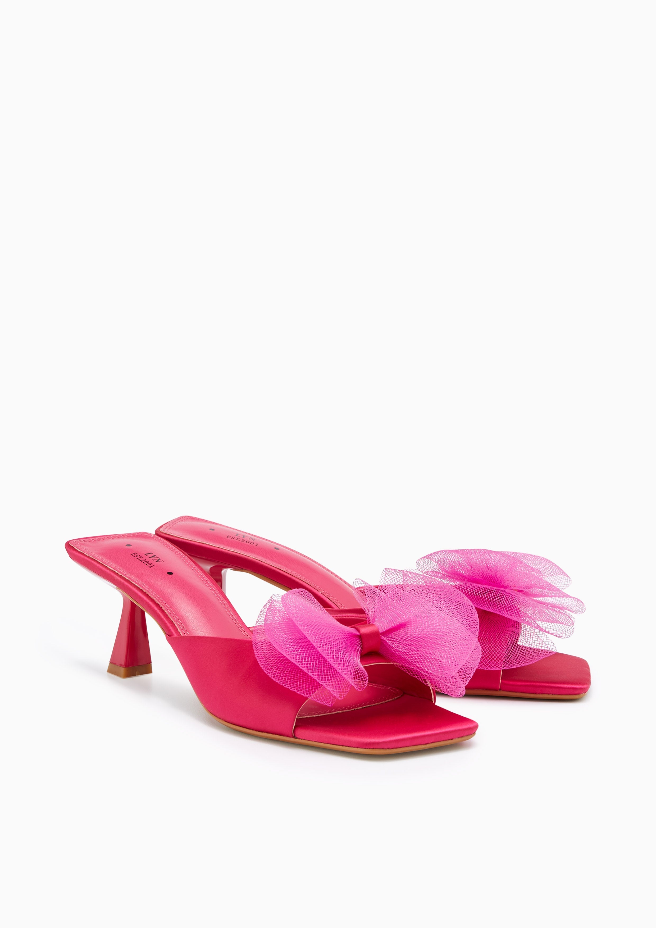 Babbie Mid Heel Sandals Pink