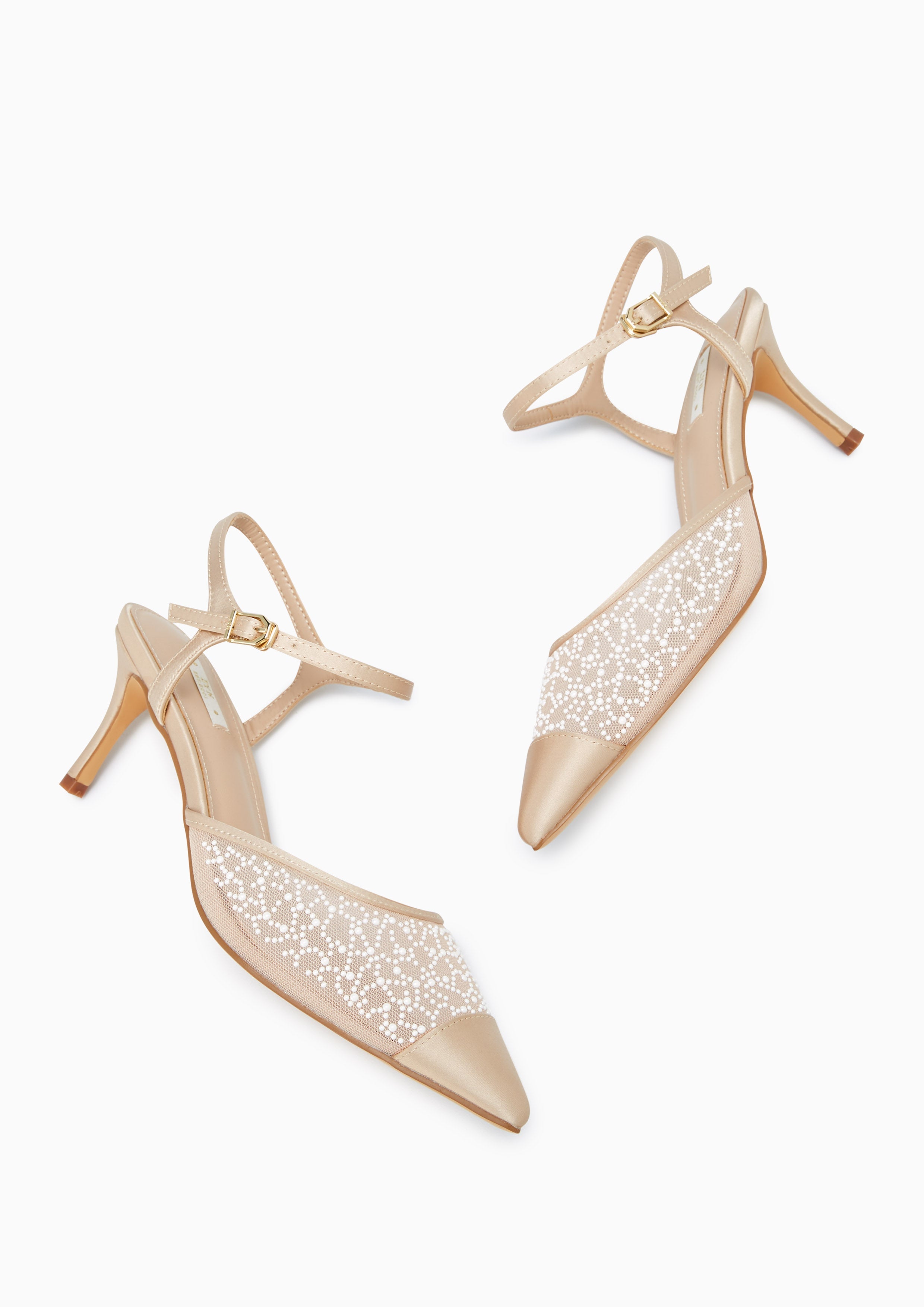 Bridemaids High Heel Slingbacks Beige