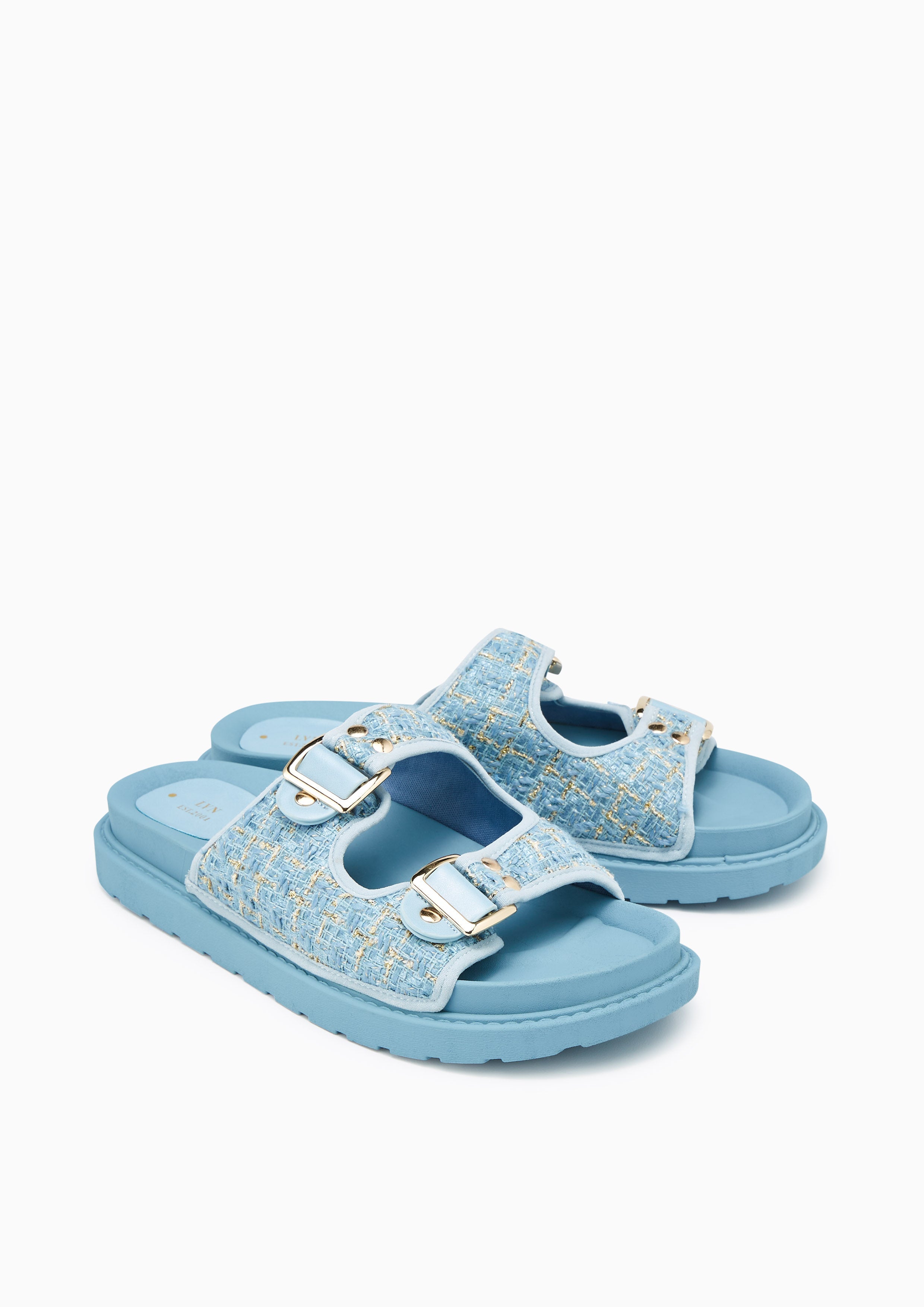 Berries Flat Sandals Blue