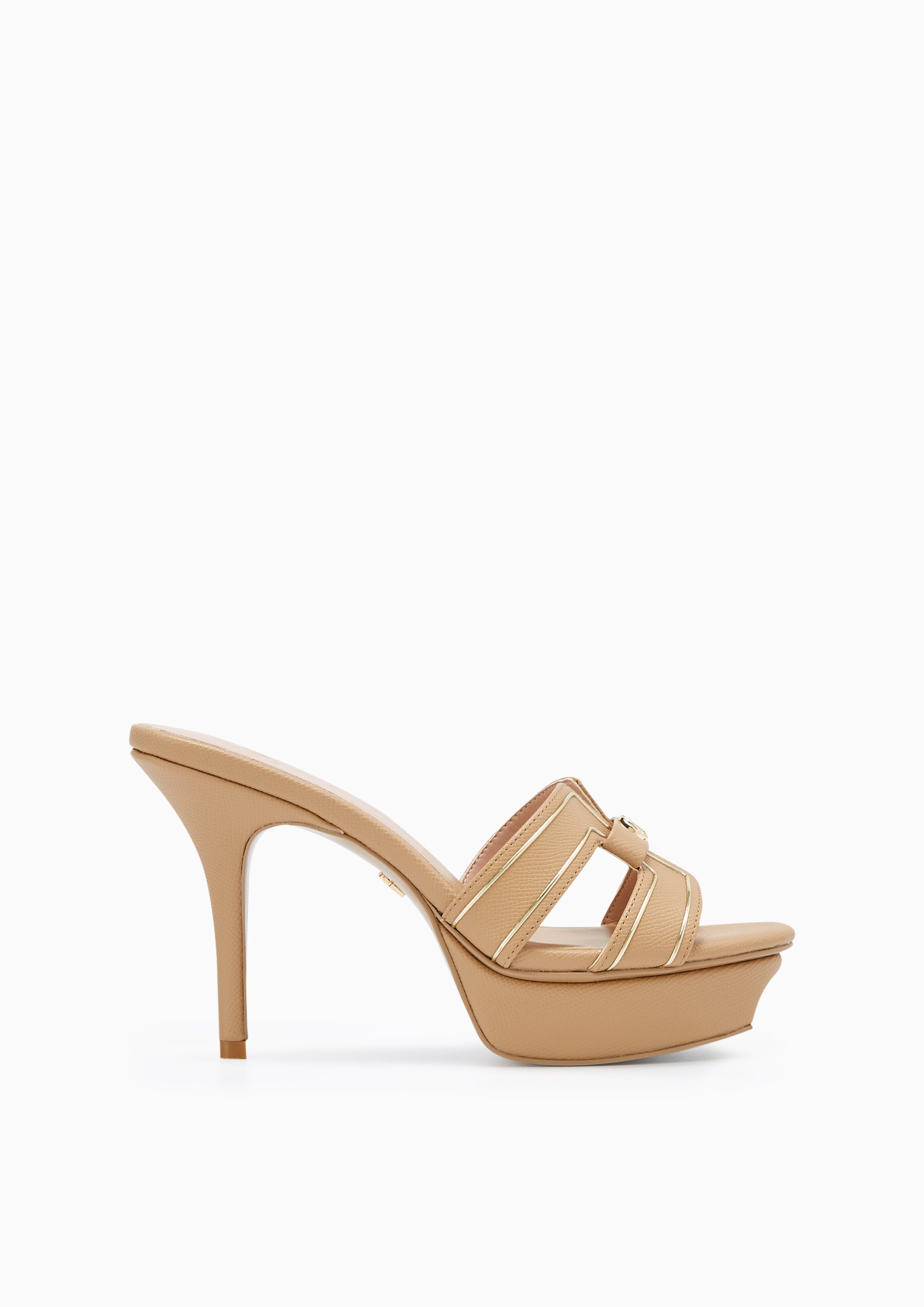 Hey Platform Heels Beige