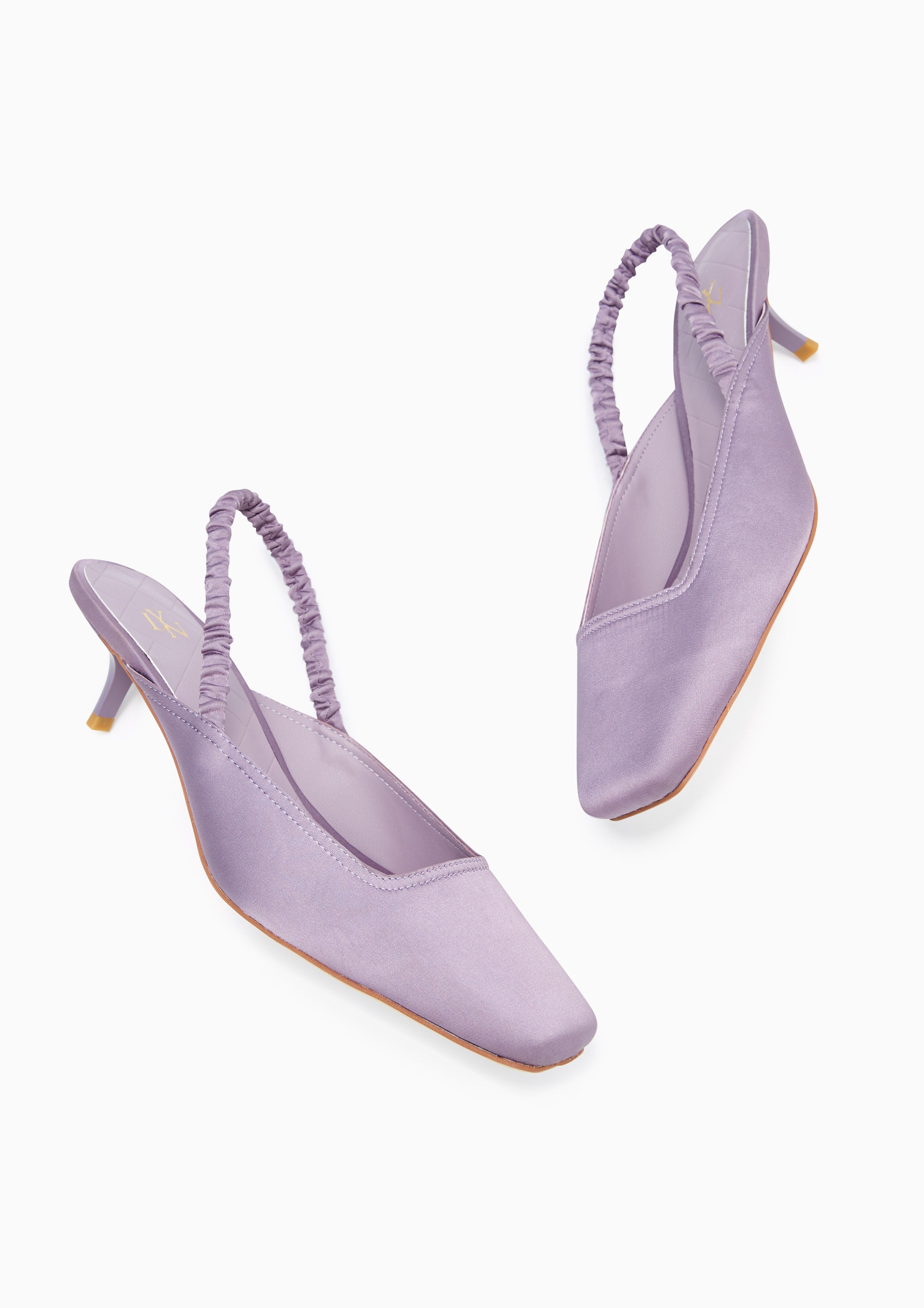 Bonus Low Heel Slingbacks Purple