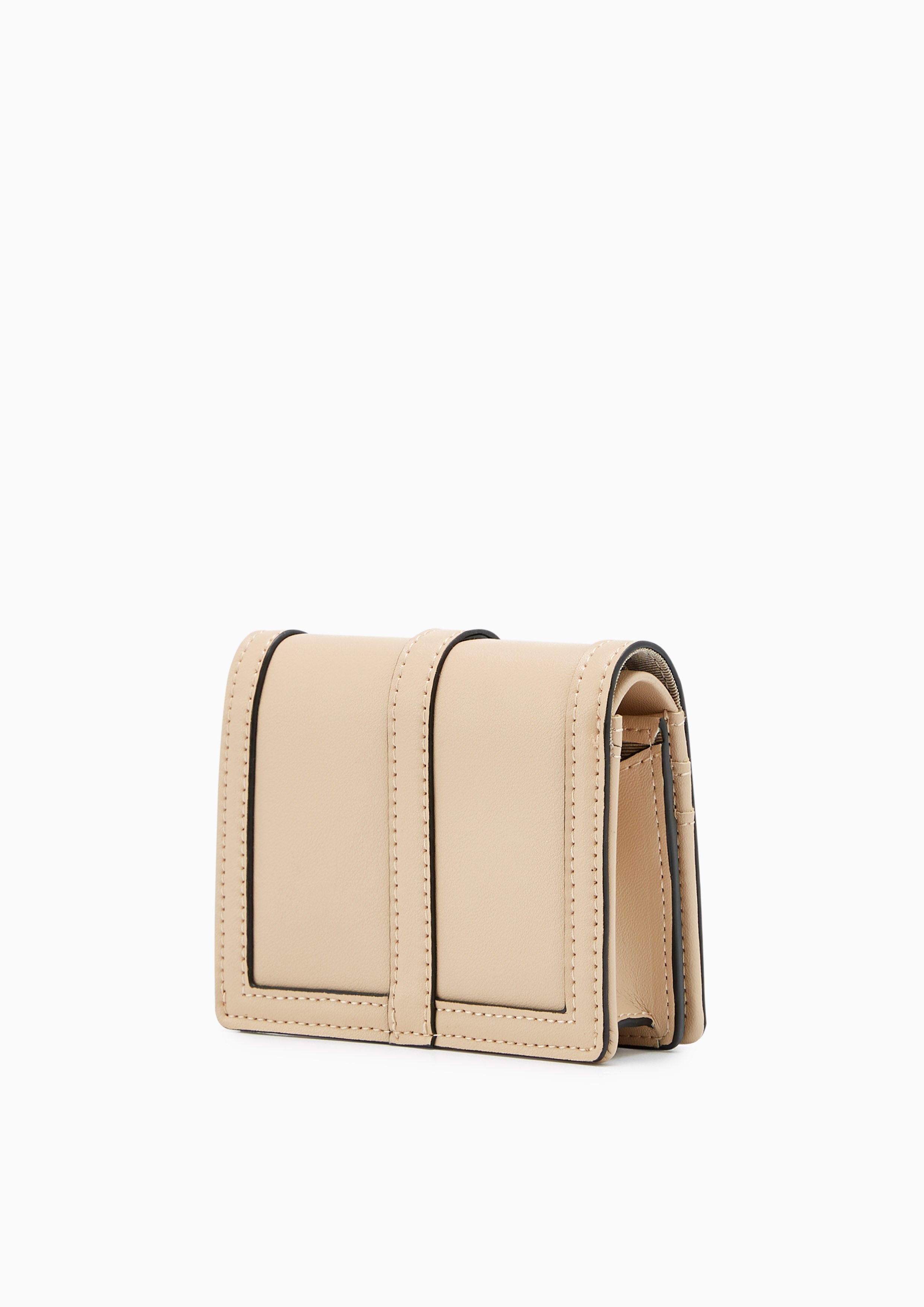 Mony Short Wallet Beige