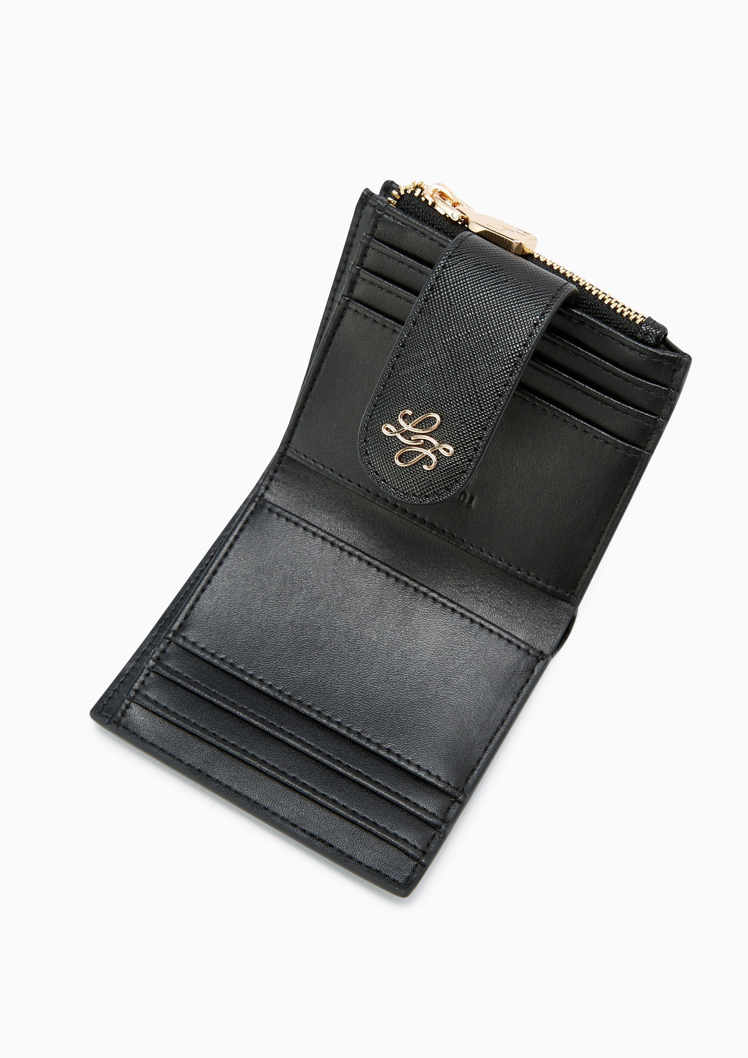 Tove Short Wallet Black