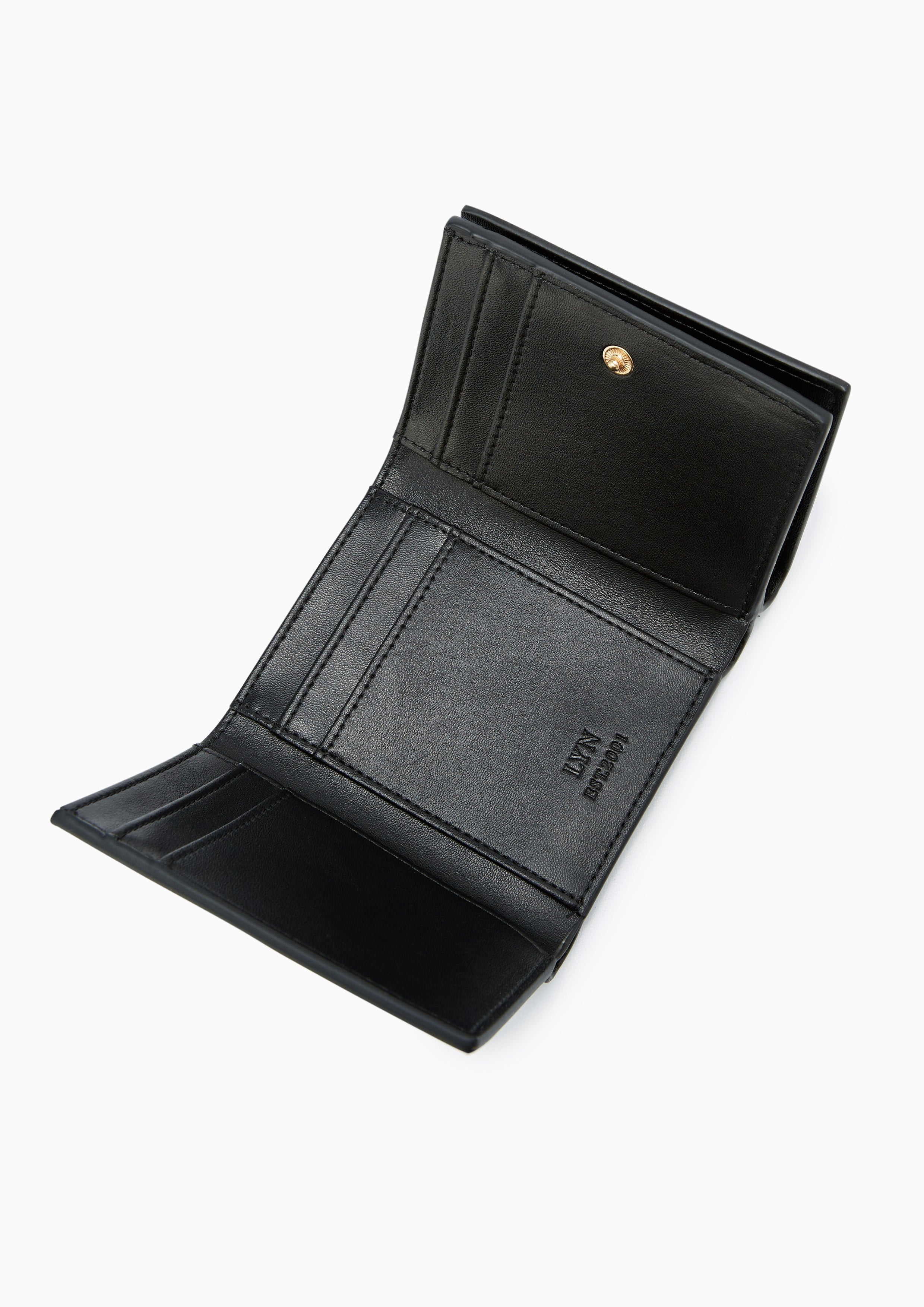 Tove Trifold Short Wallet Black