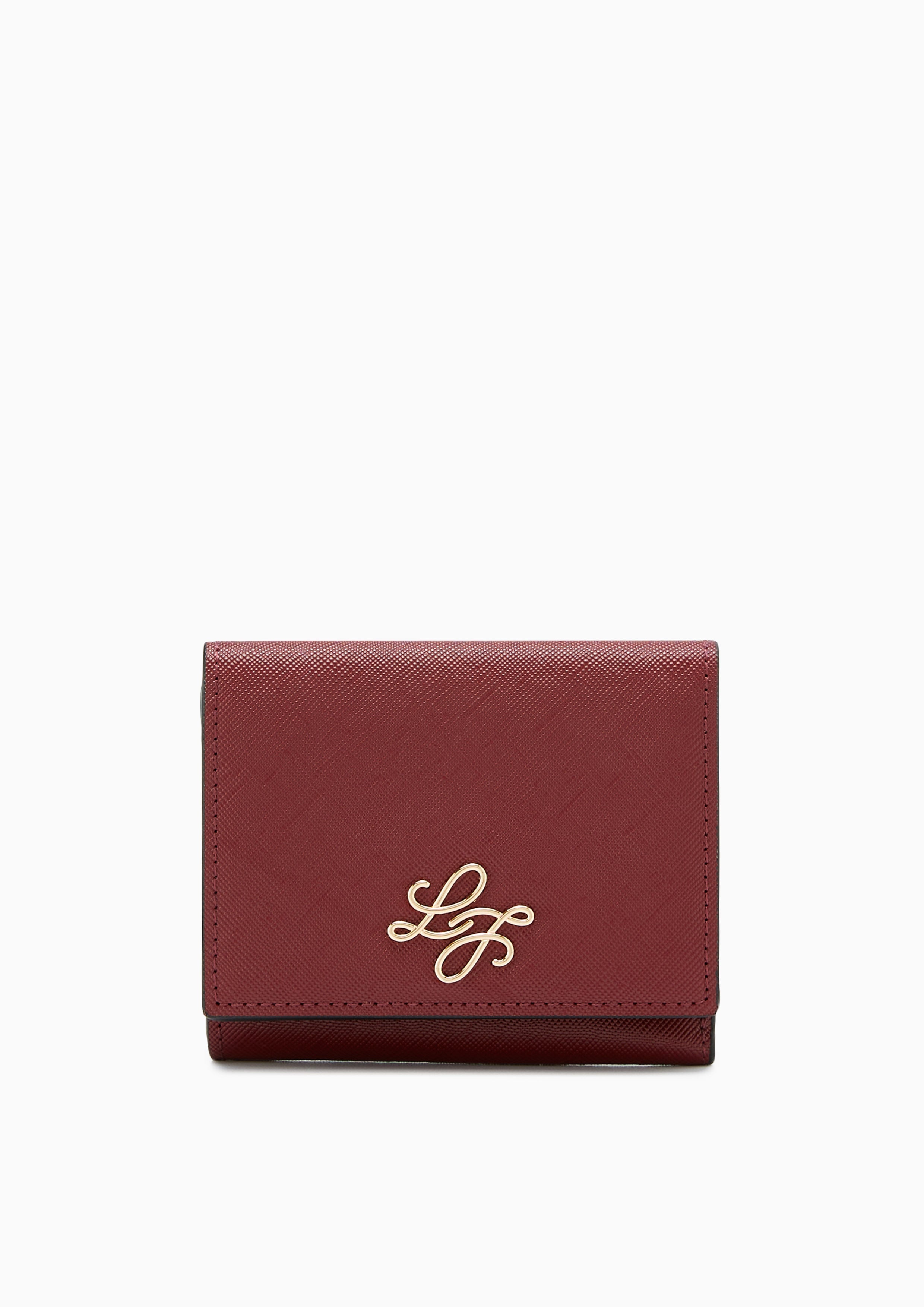 Tove Trifold Short Wallet Dark Red