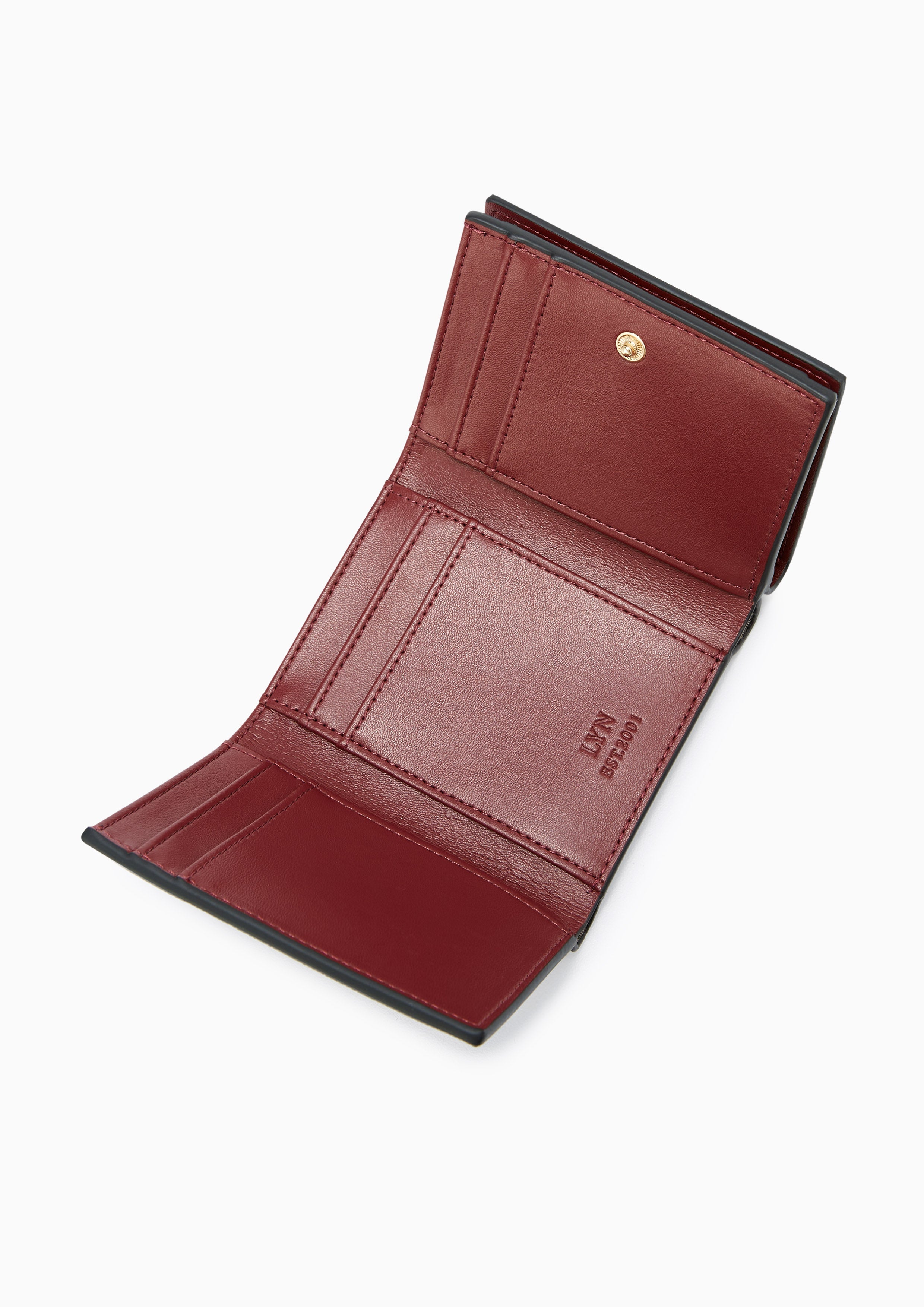 Tove Trifold Short Wallet Dark Red