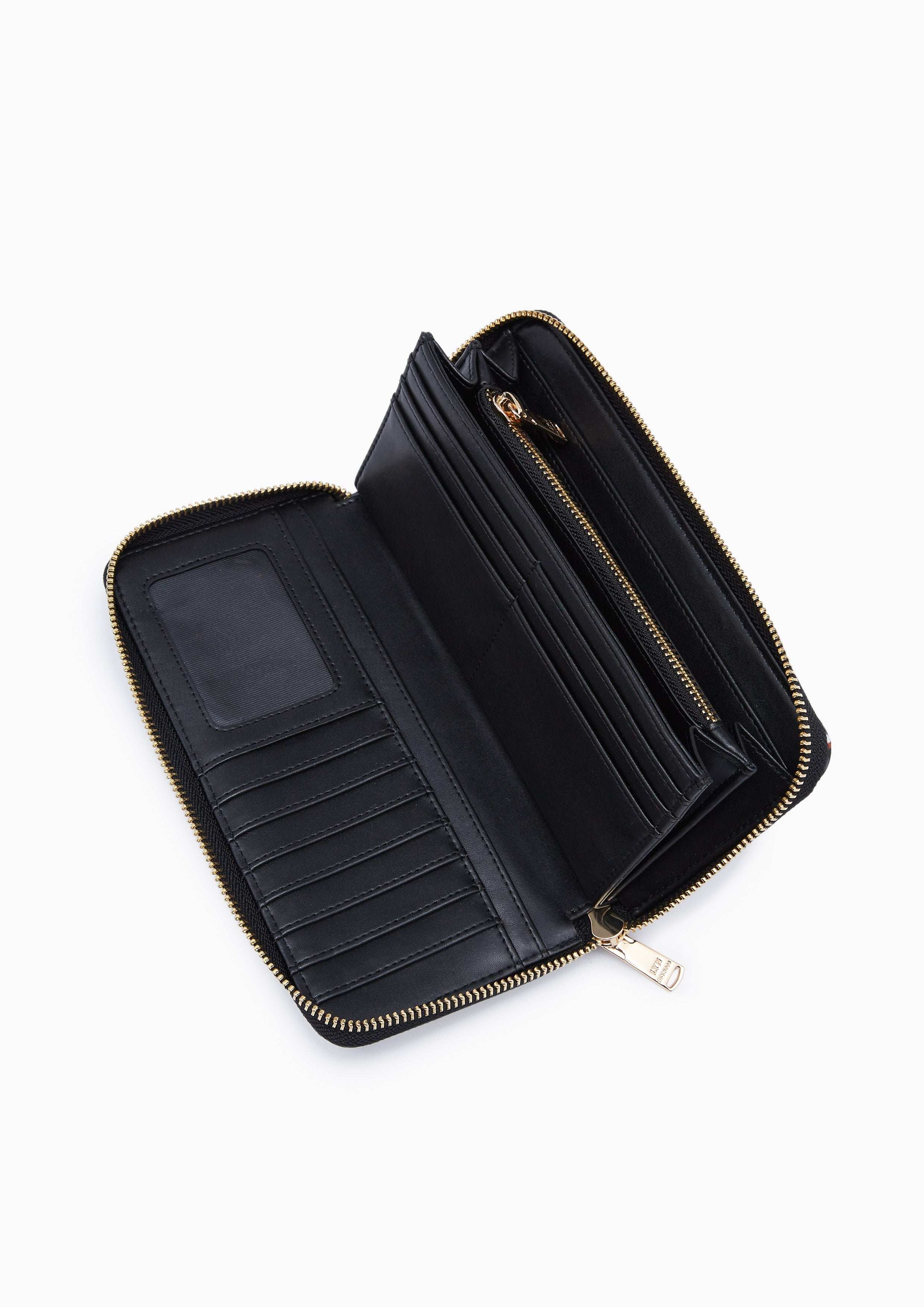 Solona Long Wallet Printed Black