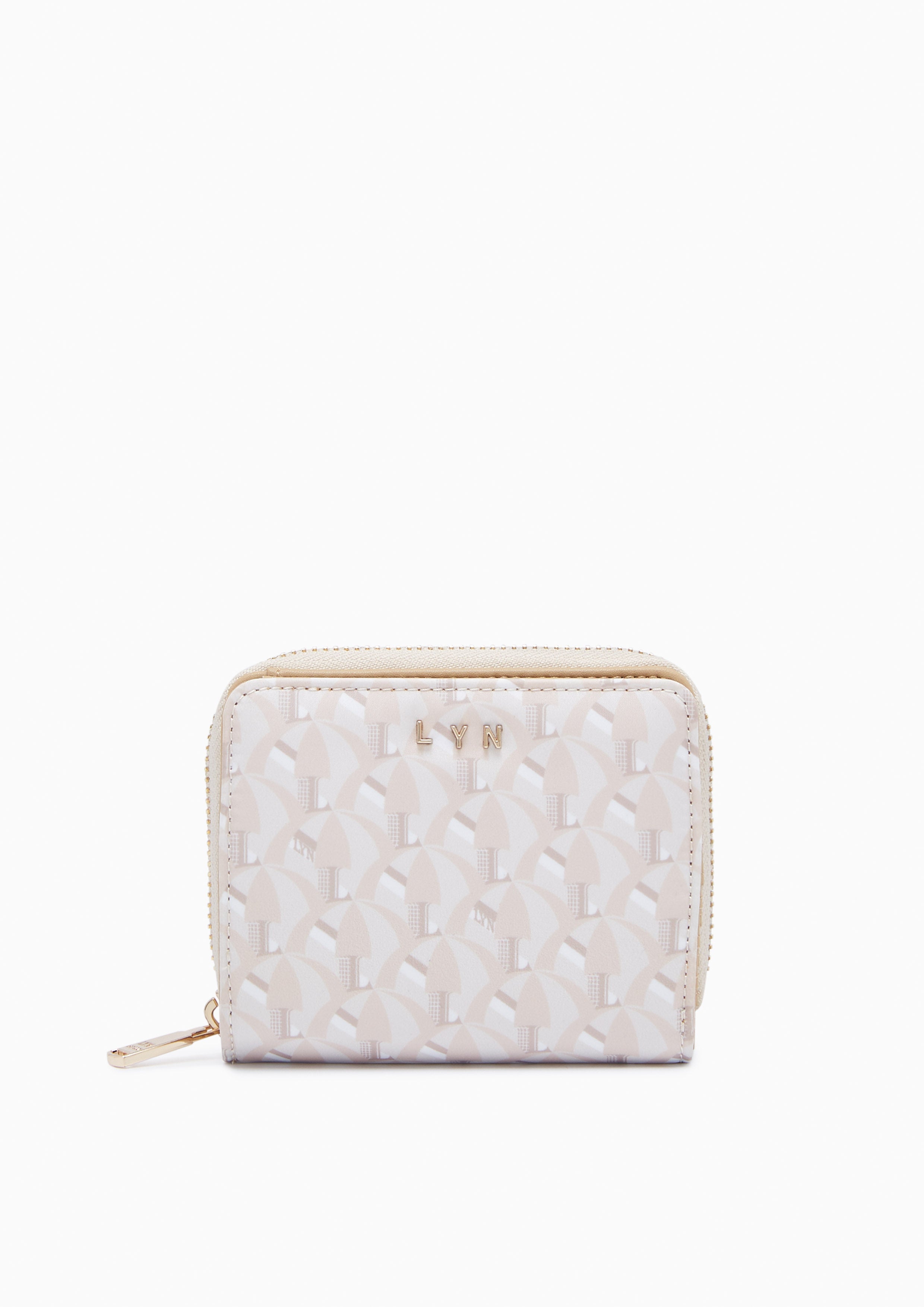 Solana Short Wallet Printed Beige