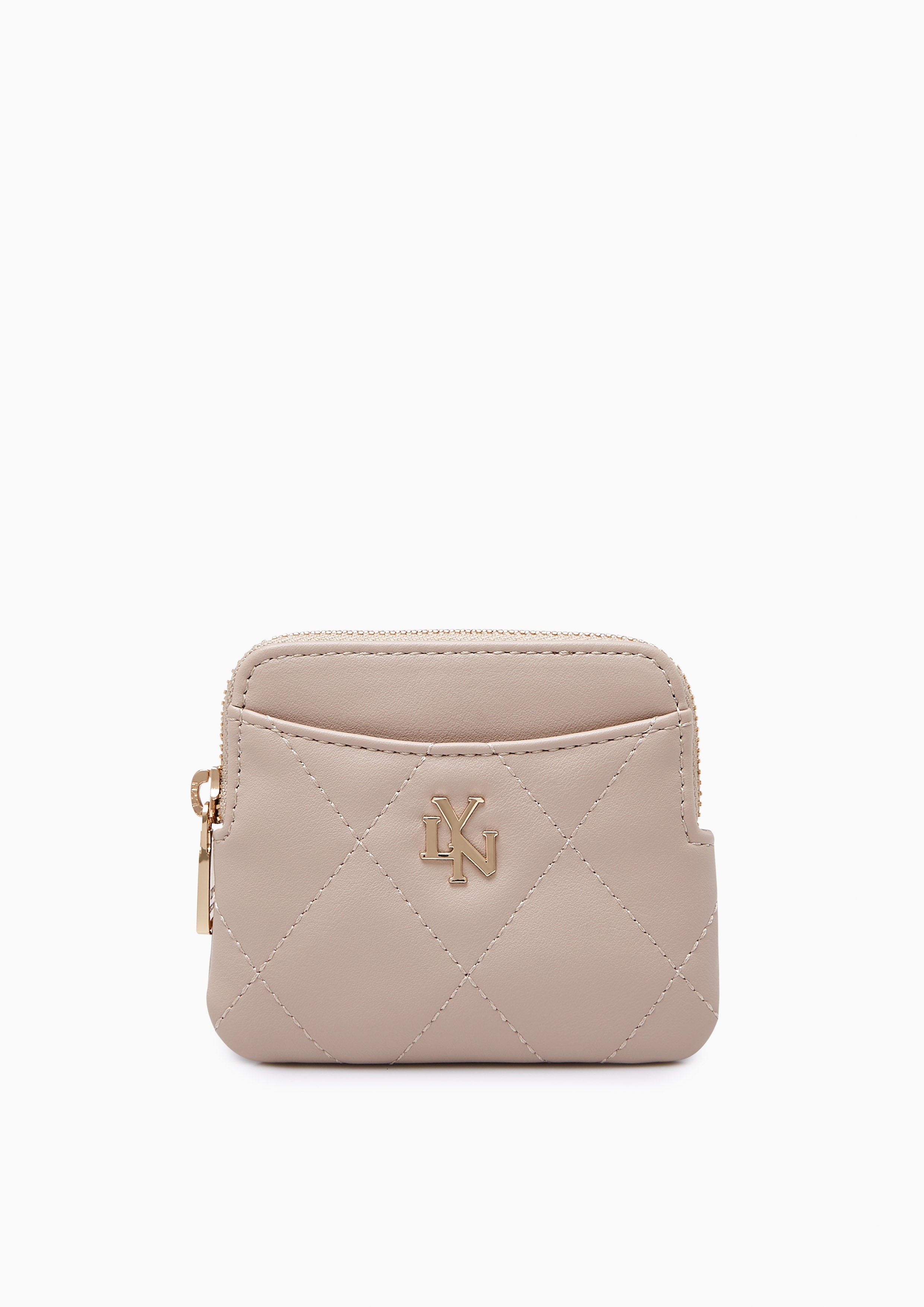 Sherlyn Zipped Coin Purse Beige