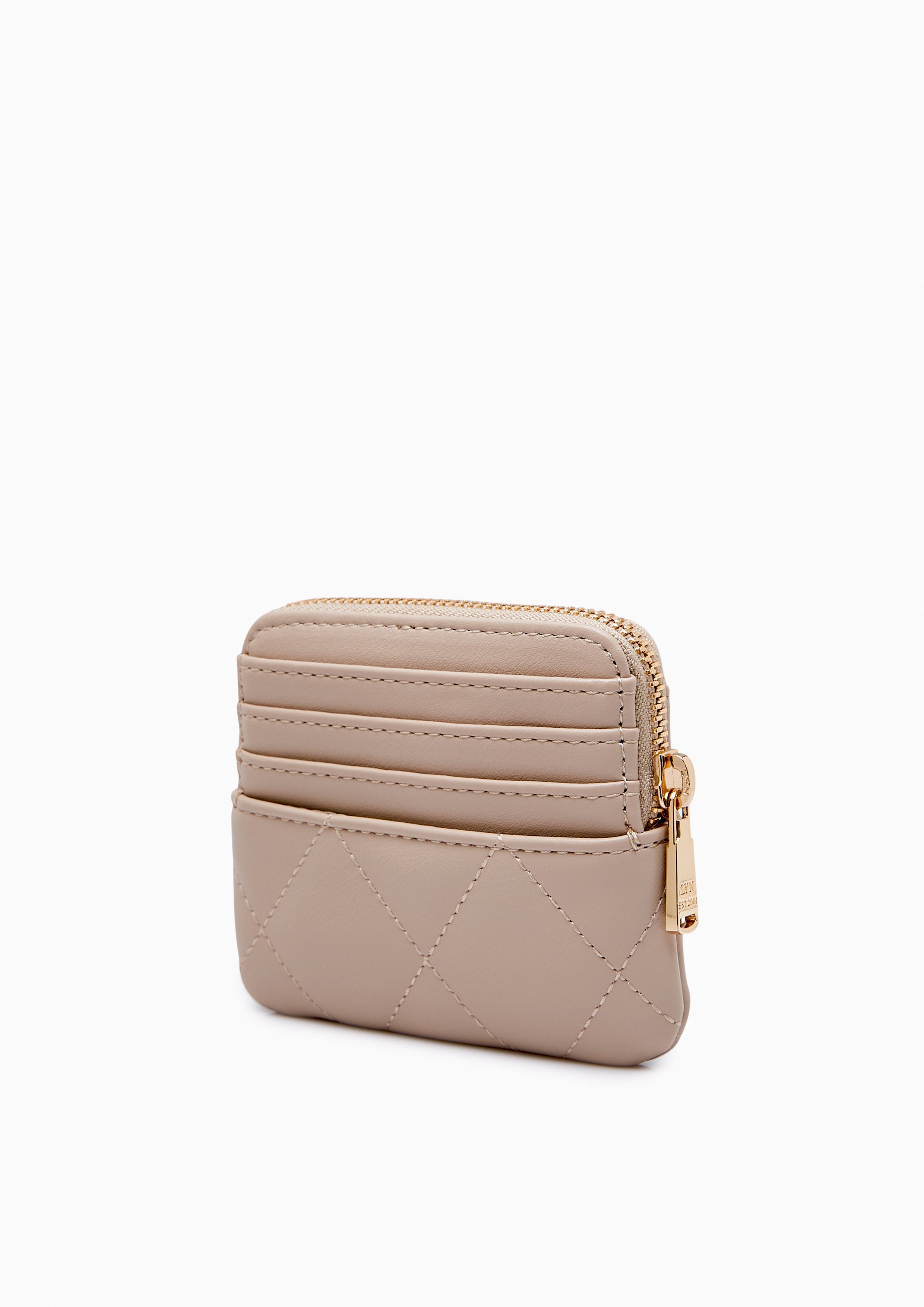 Sherlyn Zipped Coin Purse Beige