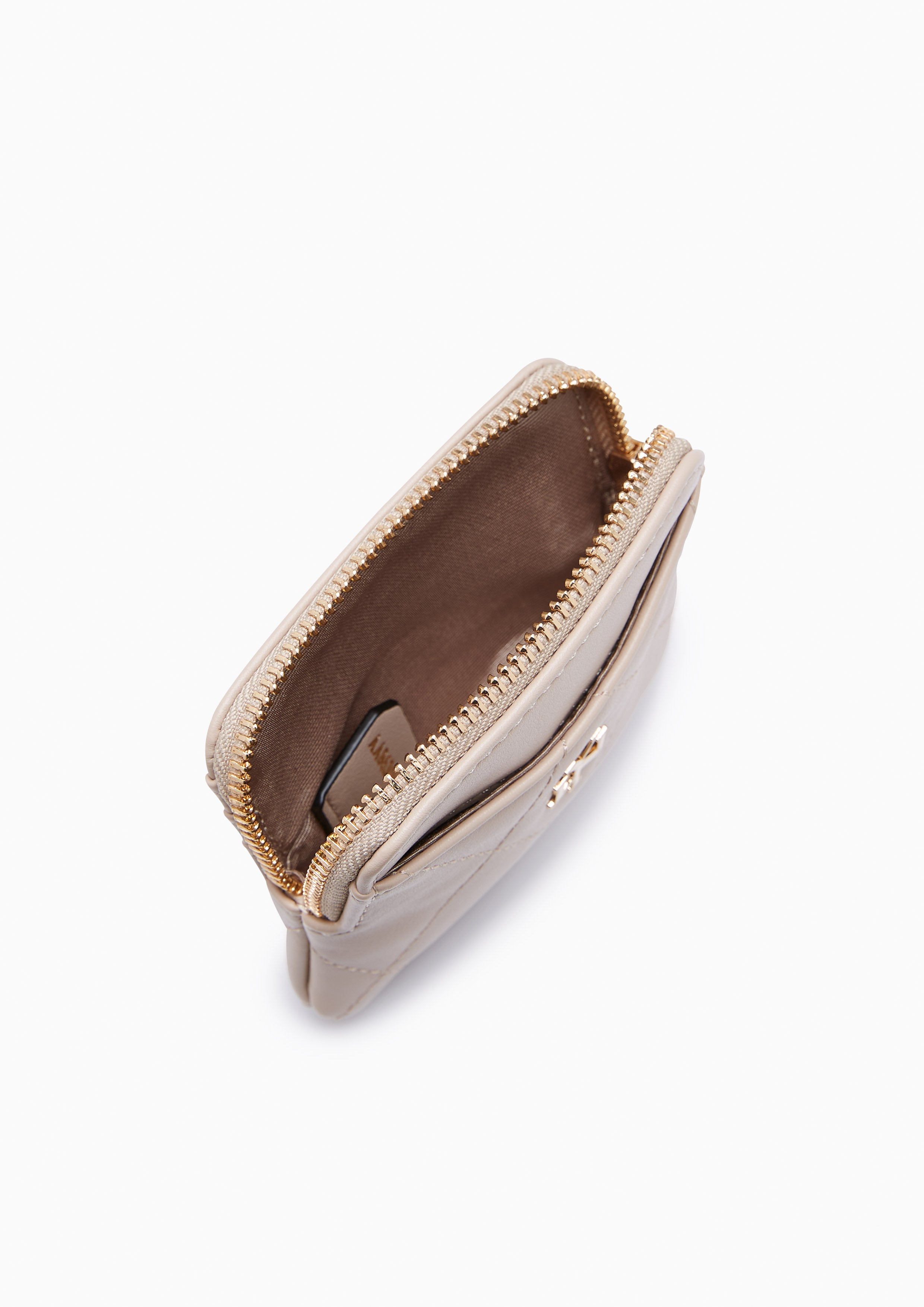 Sherlyn Zipped Coin Purse Beige