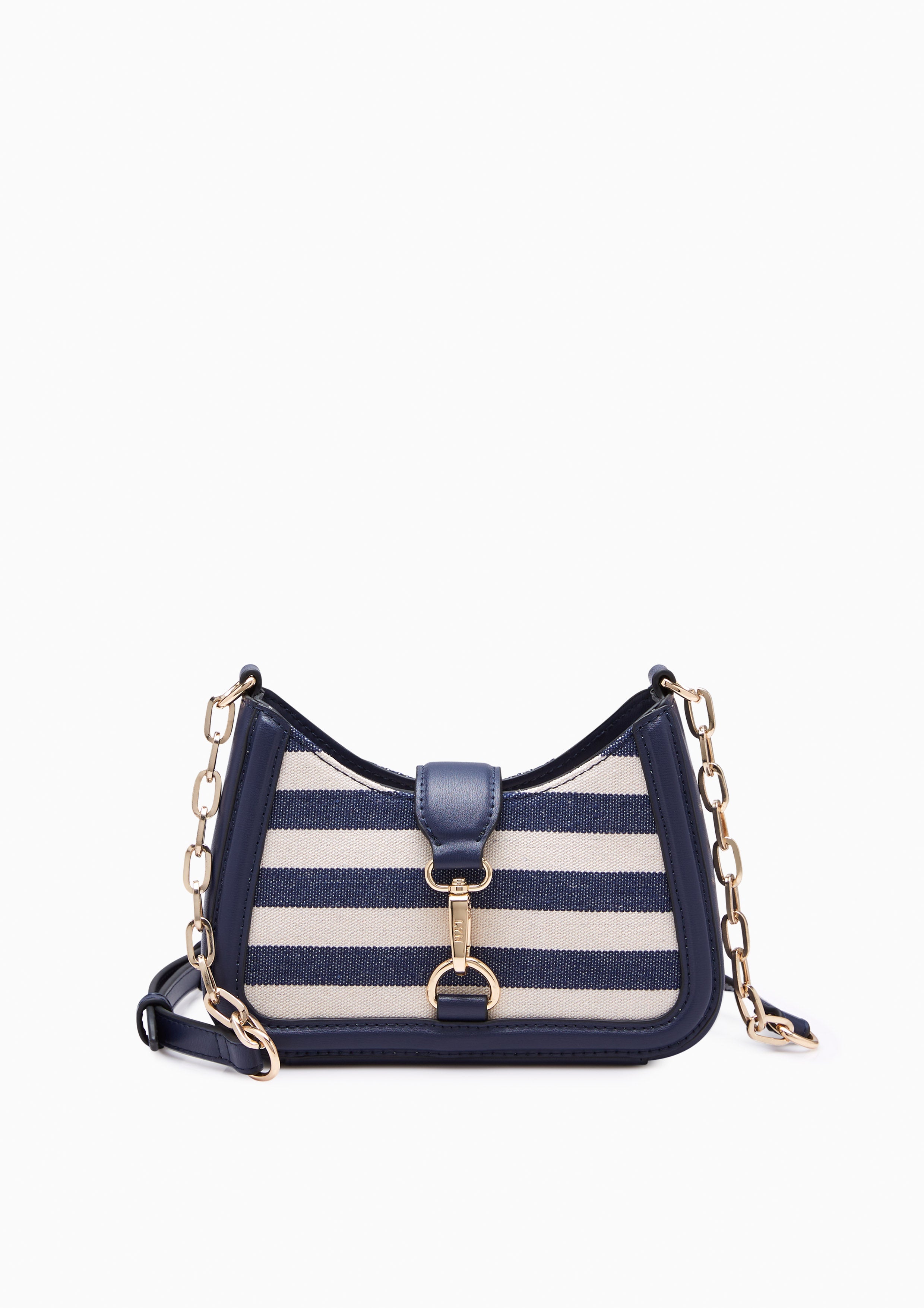 Maria Striped Mini Crossbody Bag Navy