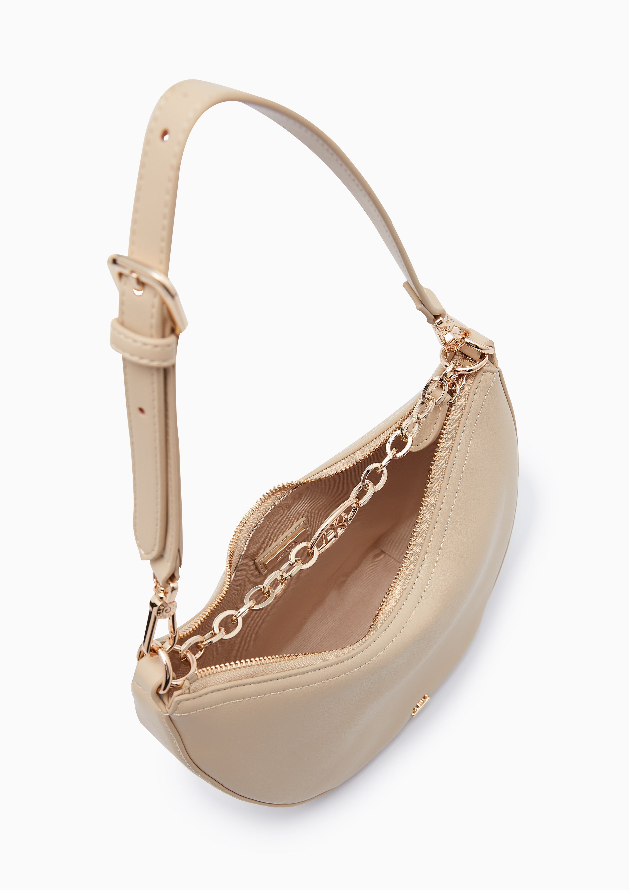 Begga Hobo Crossbody Bag Beige