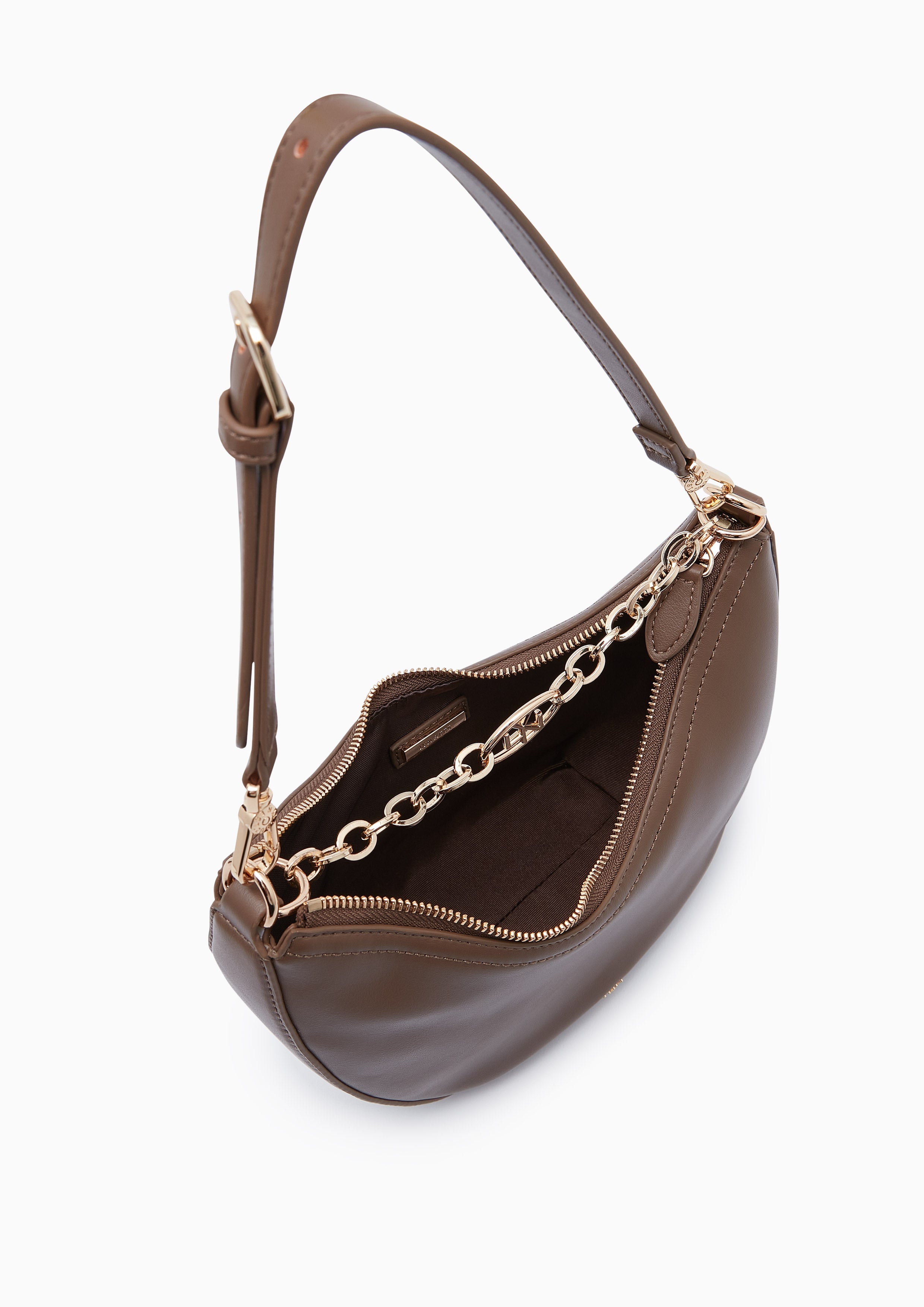 Begga Hobo Crossbody Bag Dark Brown